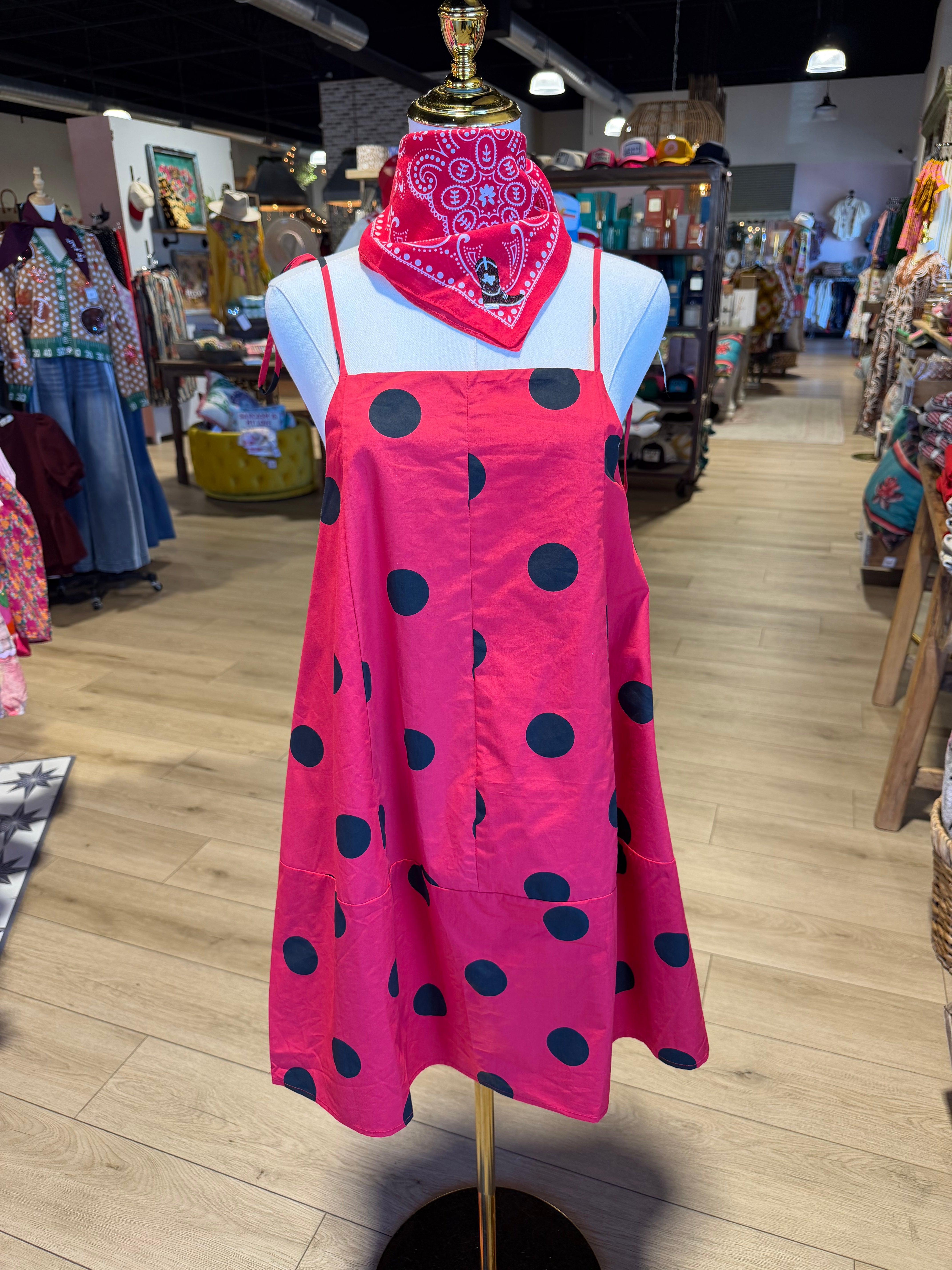 Game Day Polka Dot Dress