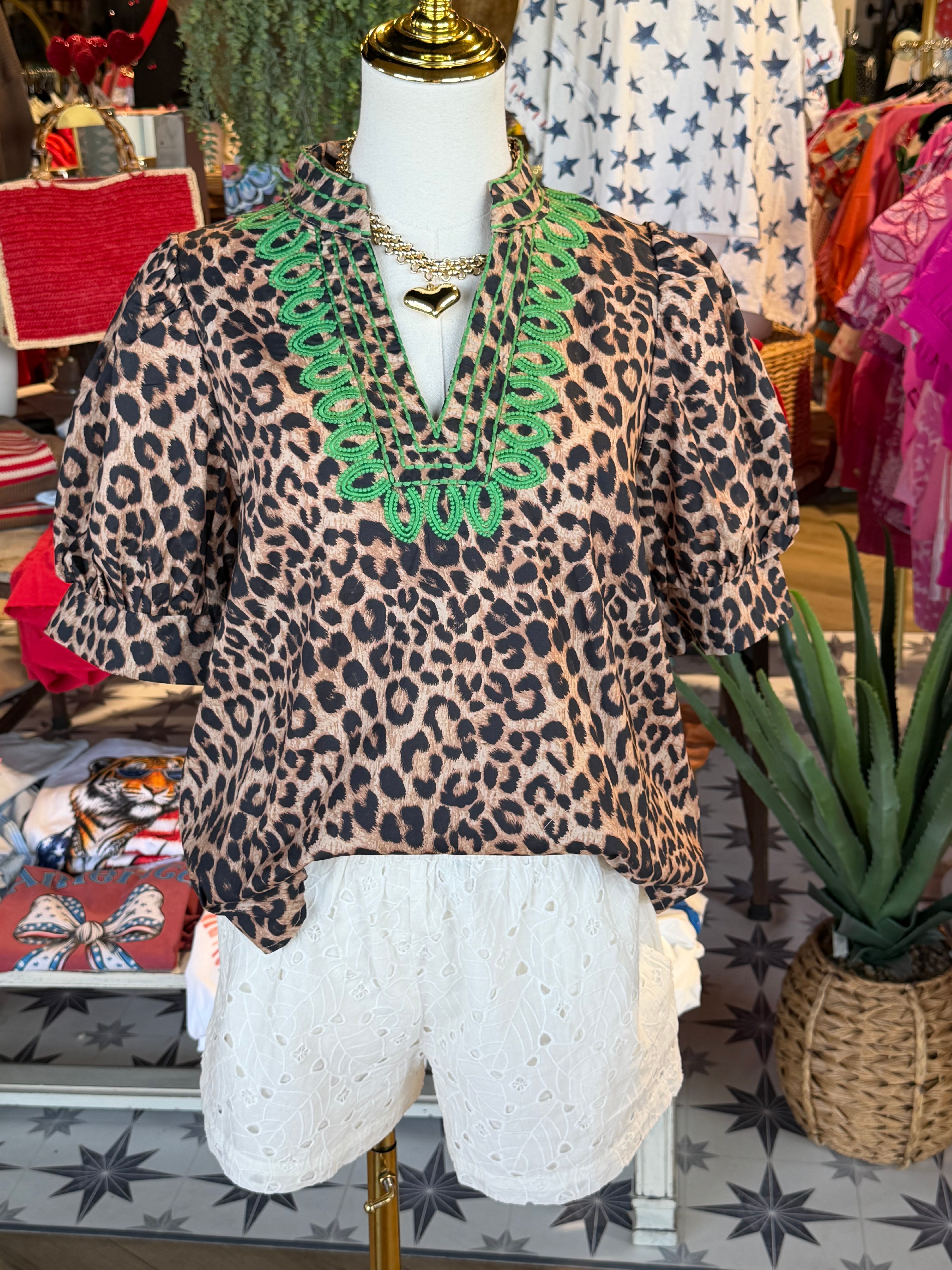 Eclectic Leopard Top