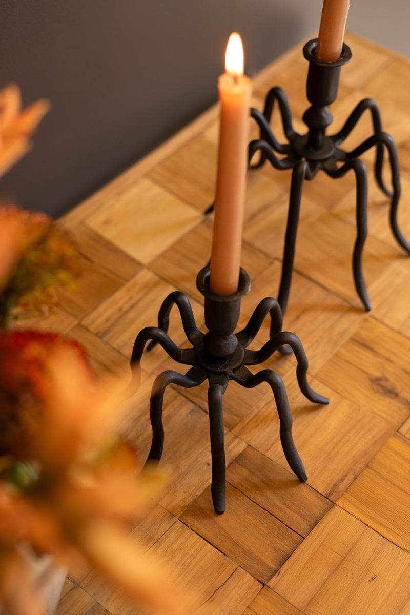 SPIDER TAPER CANDLE HOLDERS