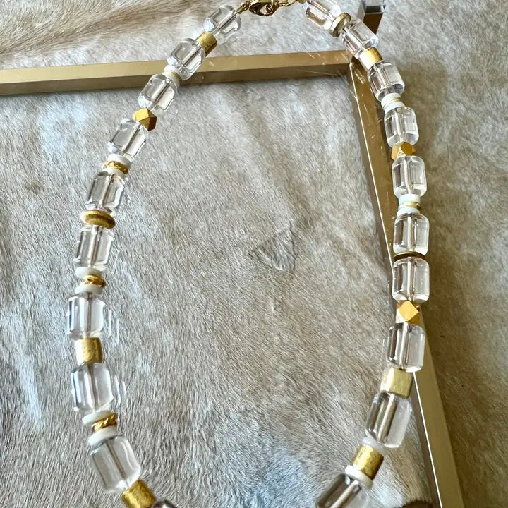 Quartz & Gold Necklace
