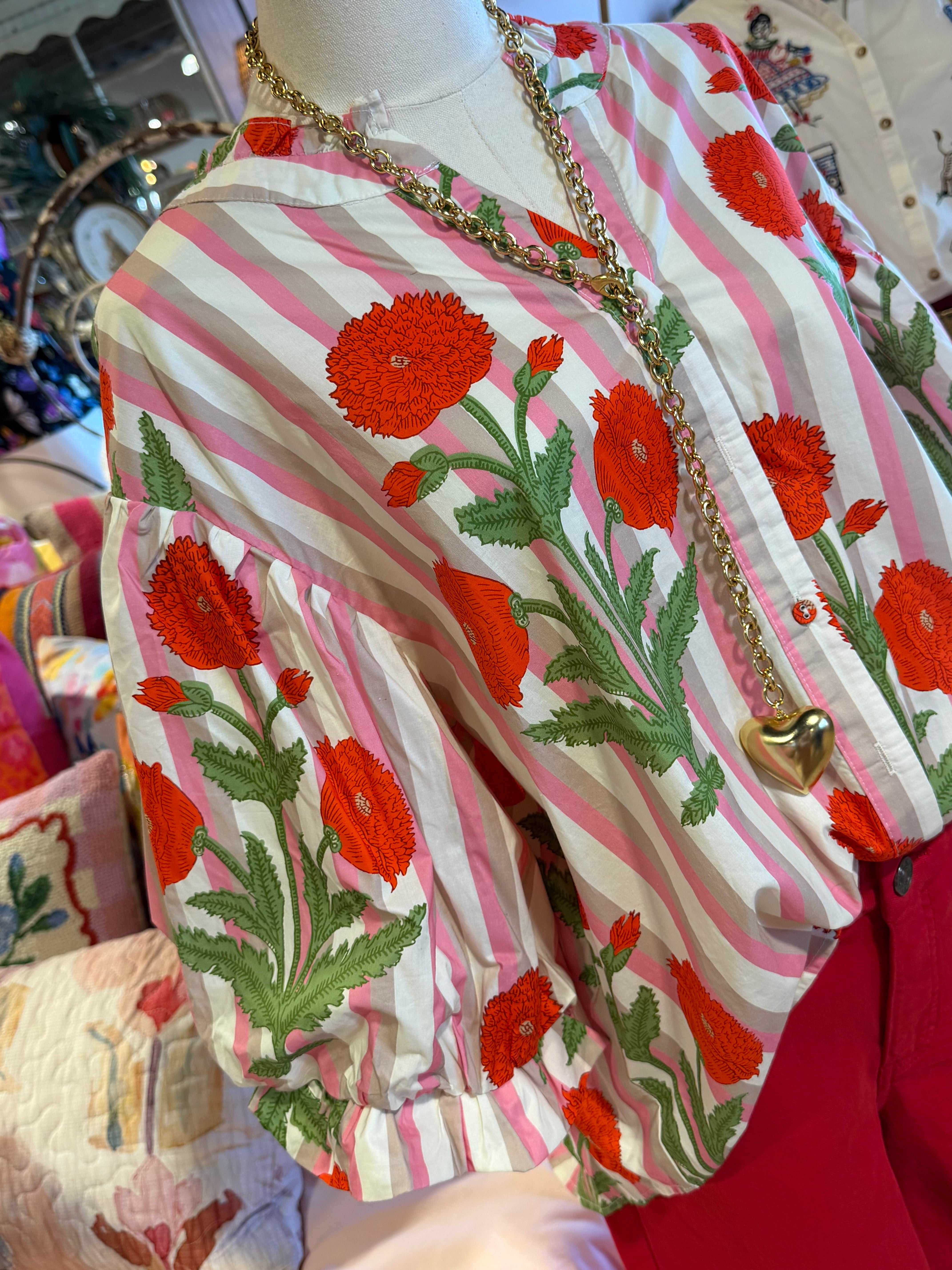 Rosey Posey Top