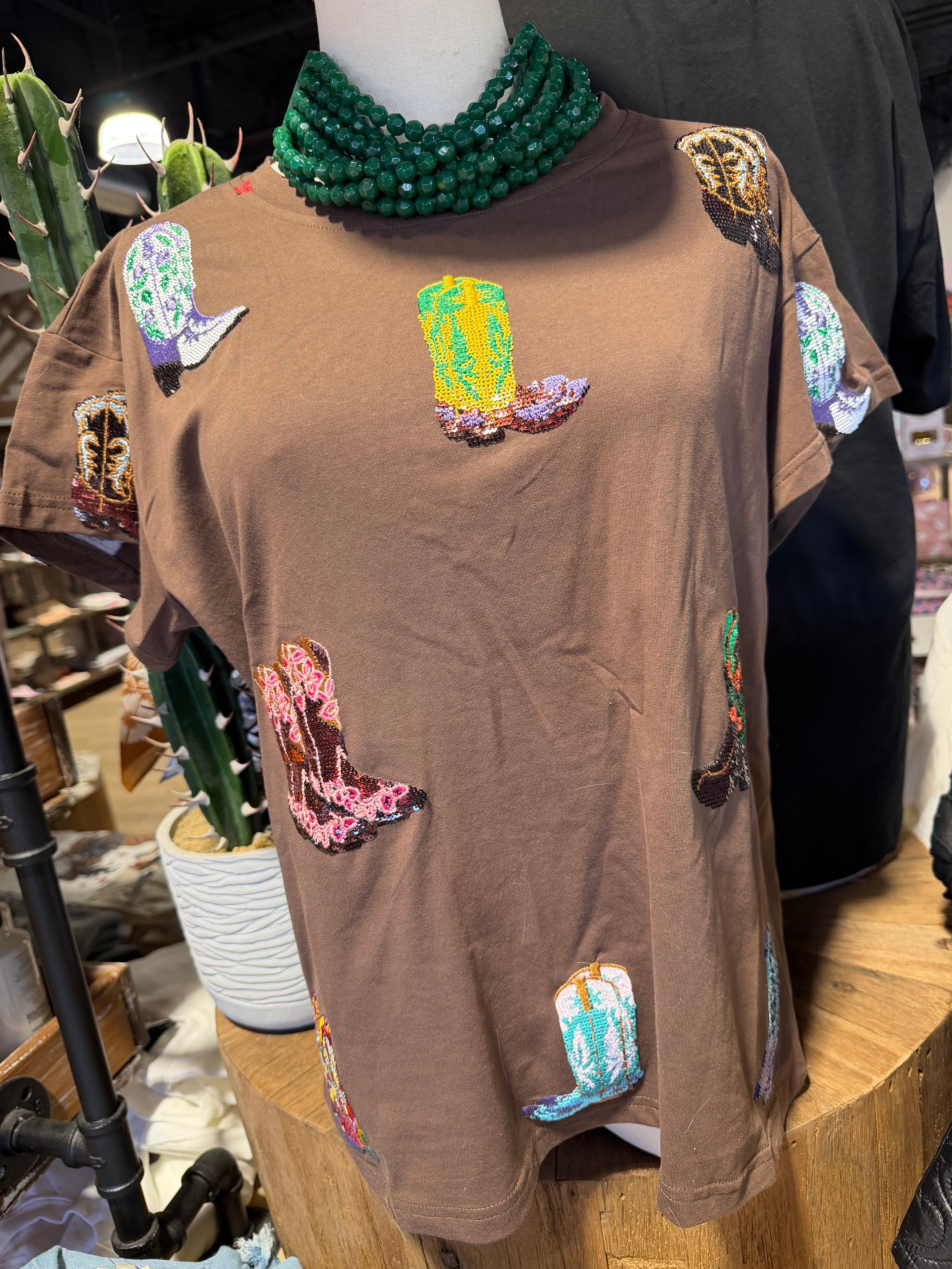 Sparkly Boot Tee