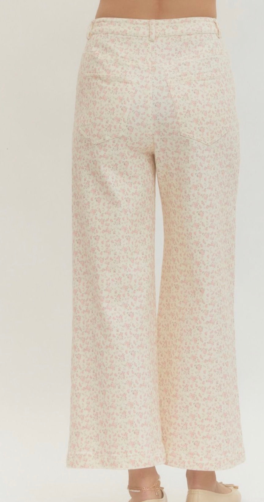 Ditsy Print Jeans