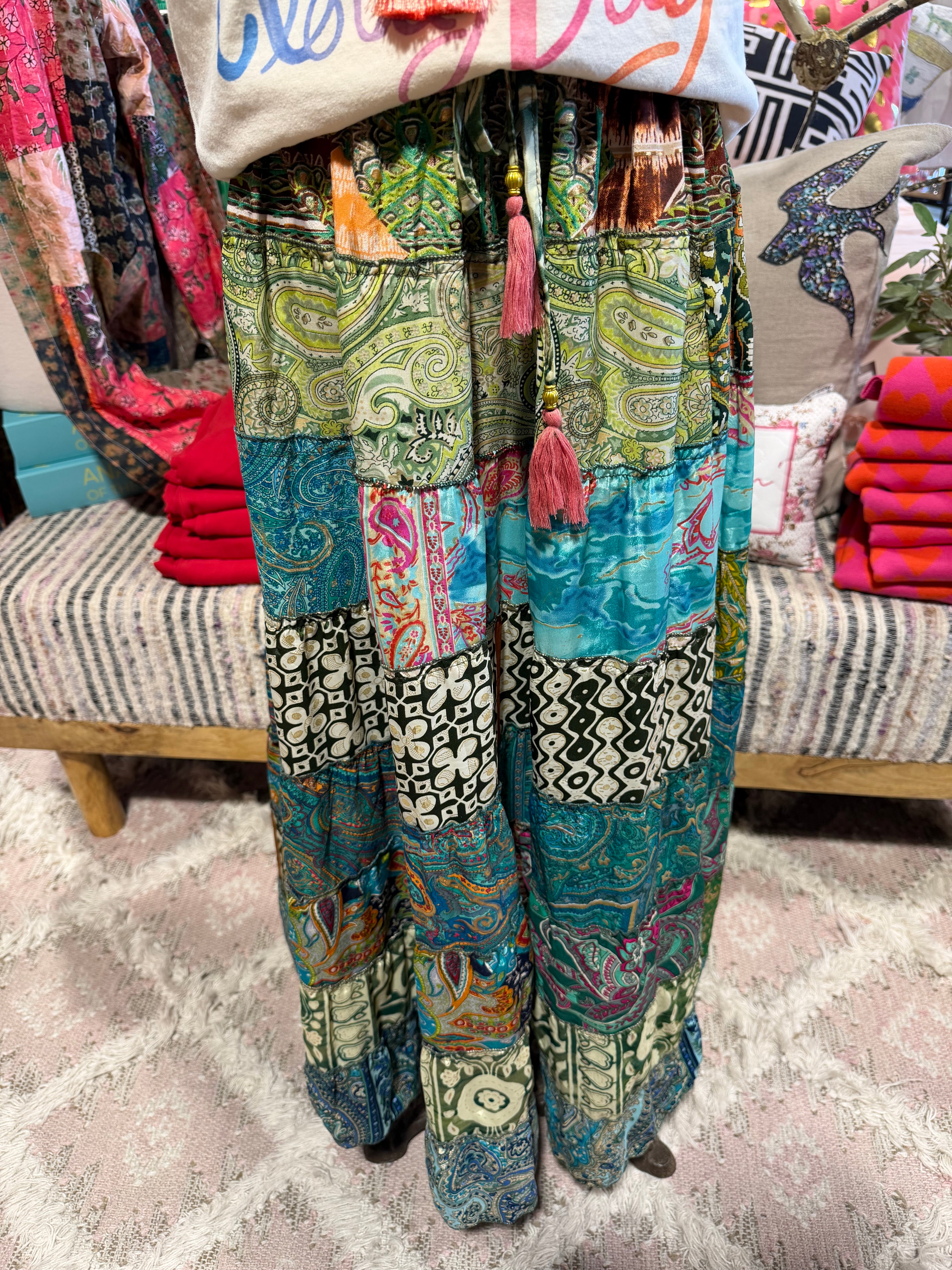 Boho Ruffle Skirt