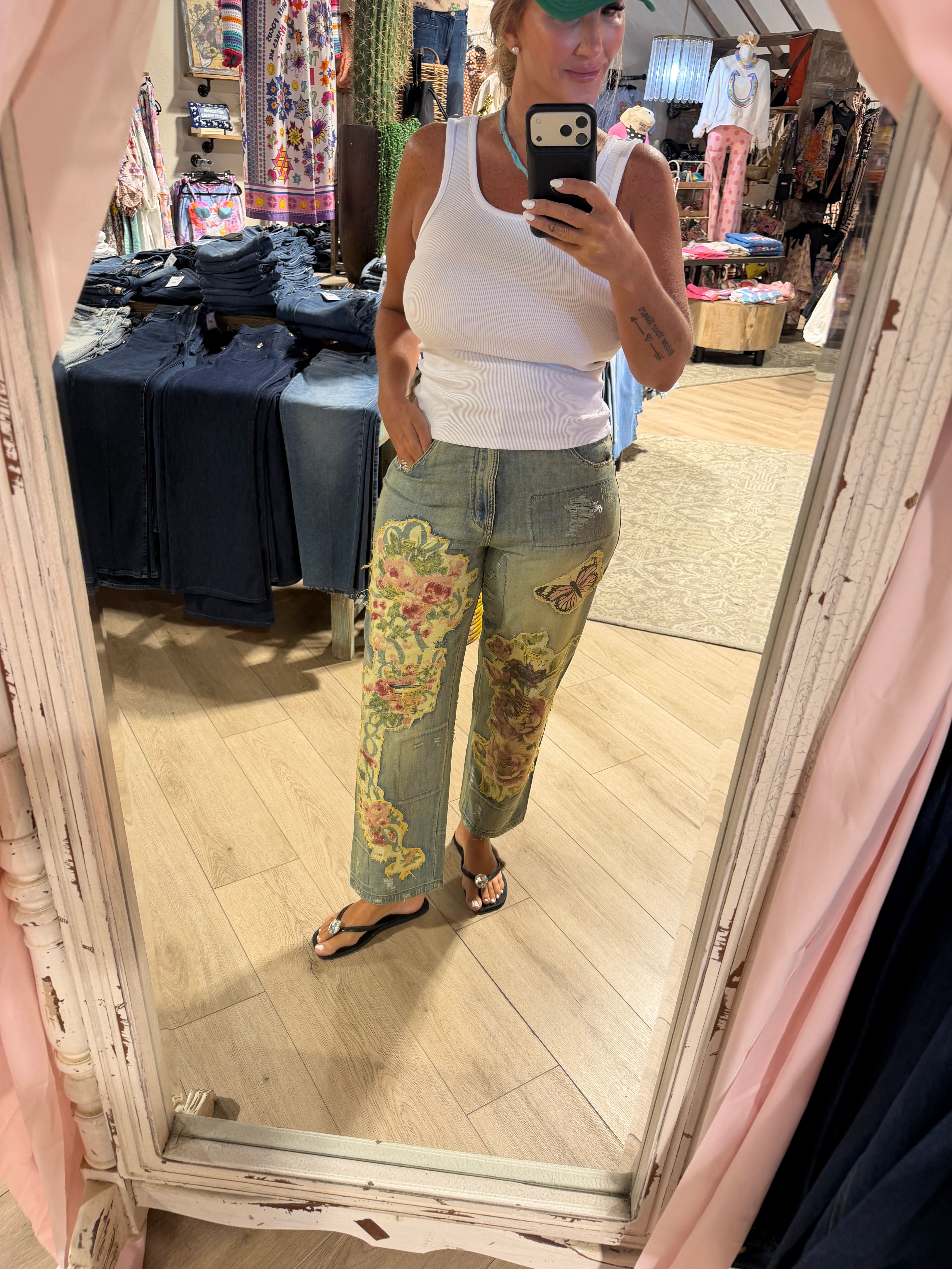 Floral Garden Denim