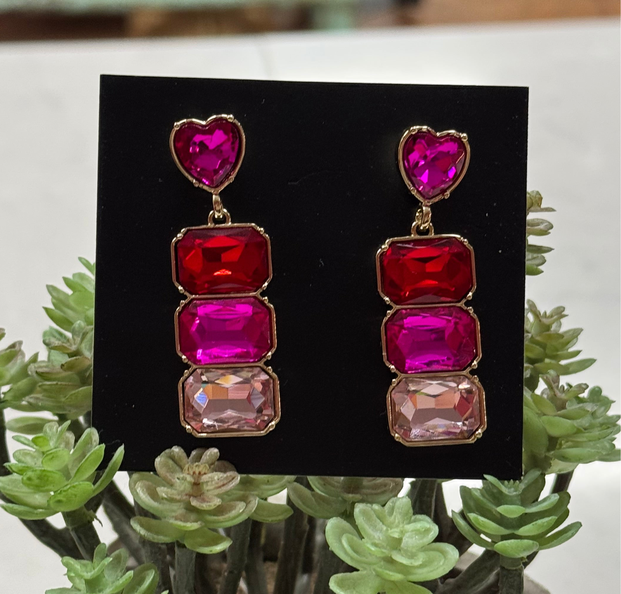 Brandy Heart Earrings