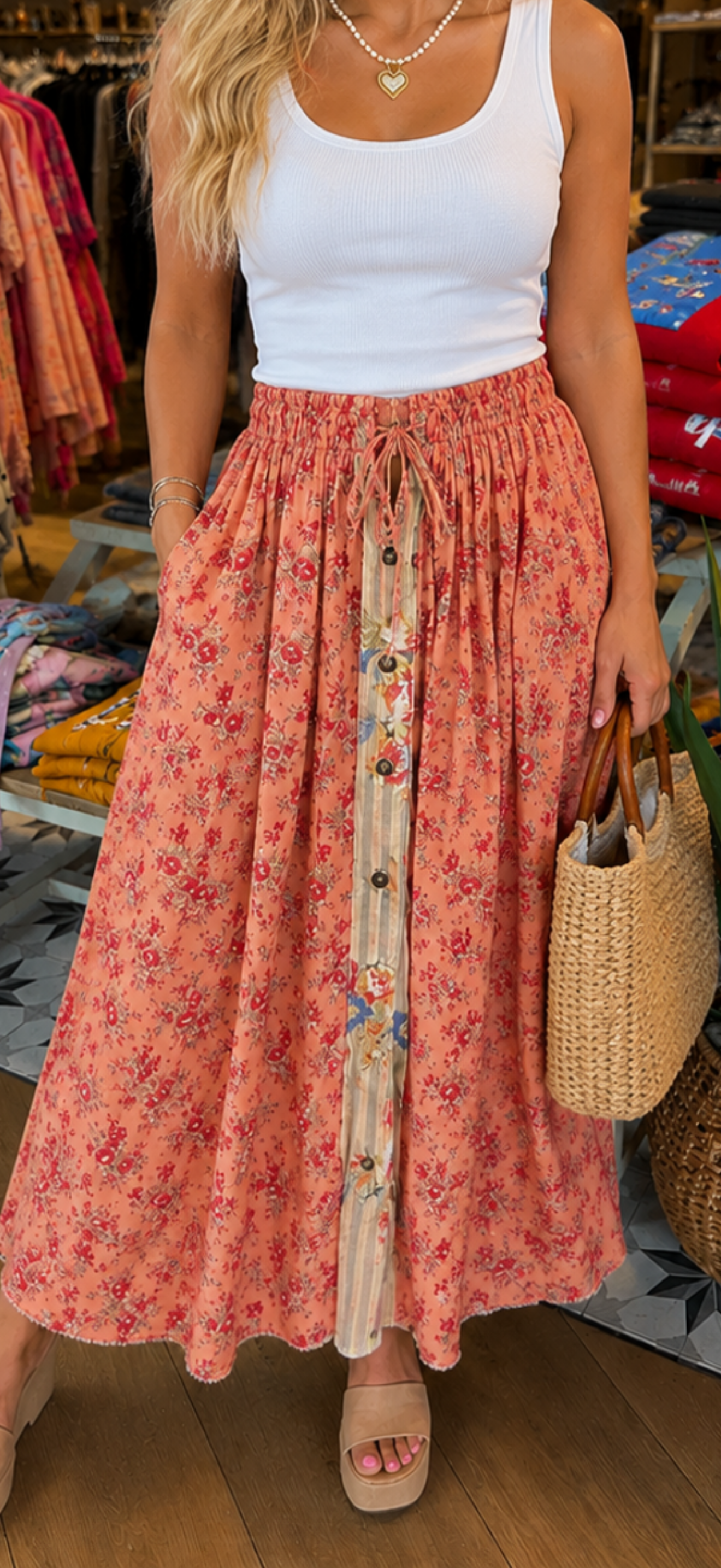 Floral Meadows Reversible Skirt