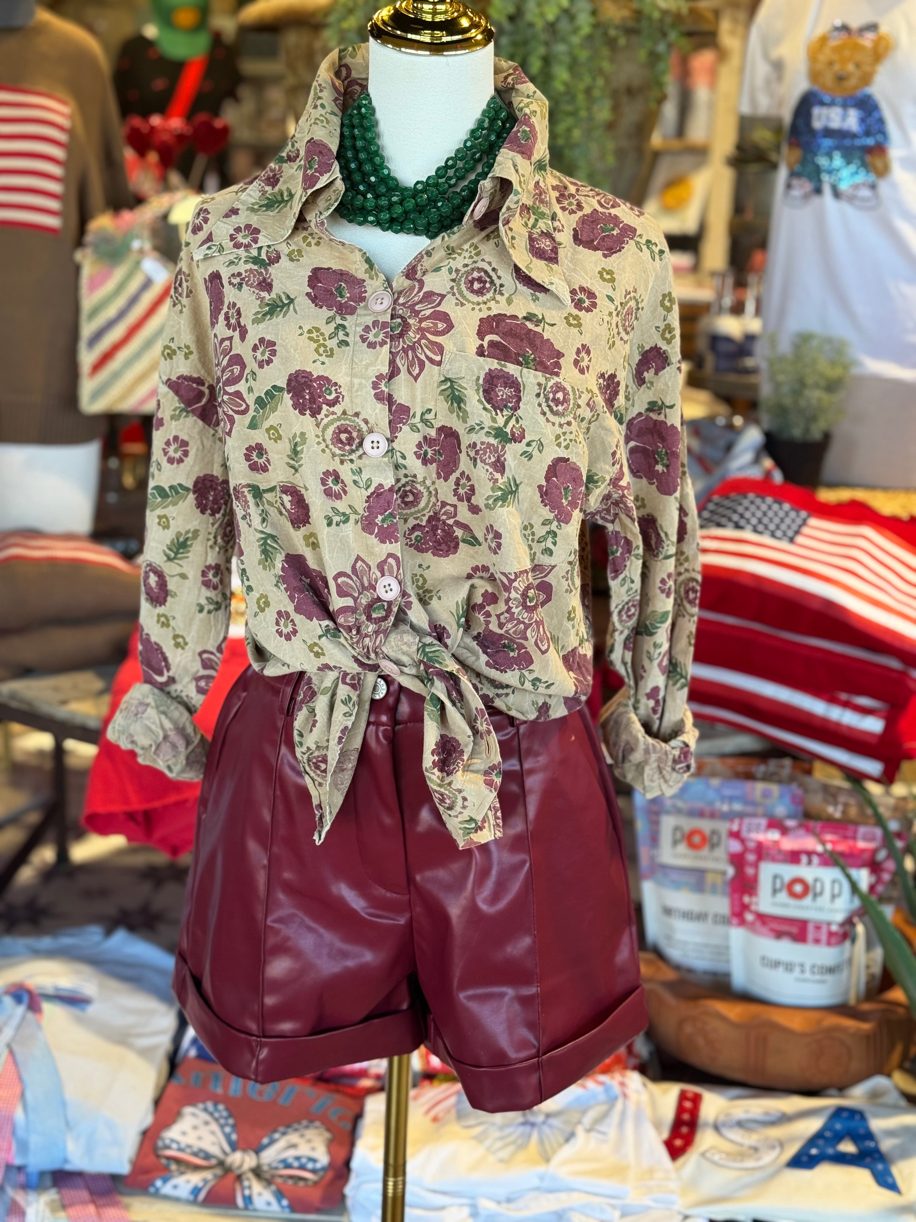 Floral Party Top