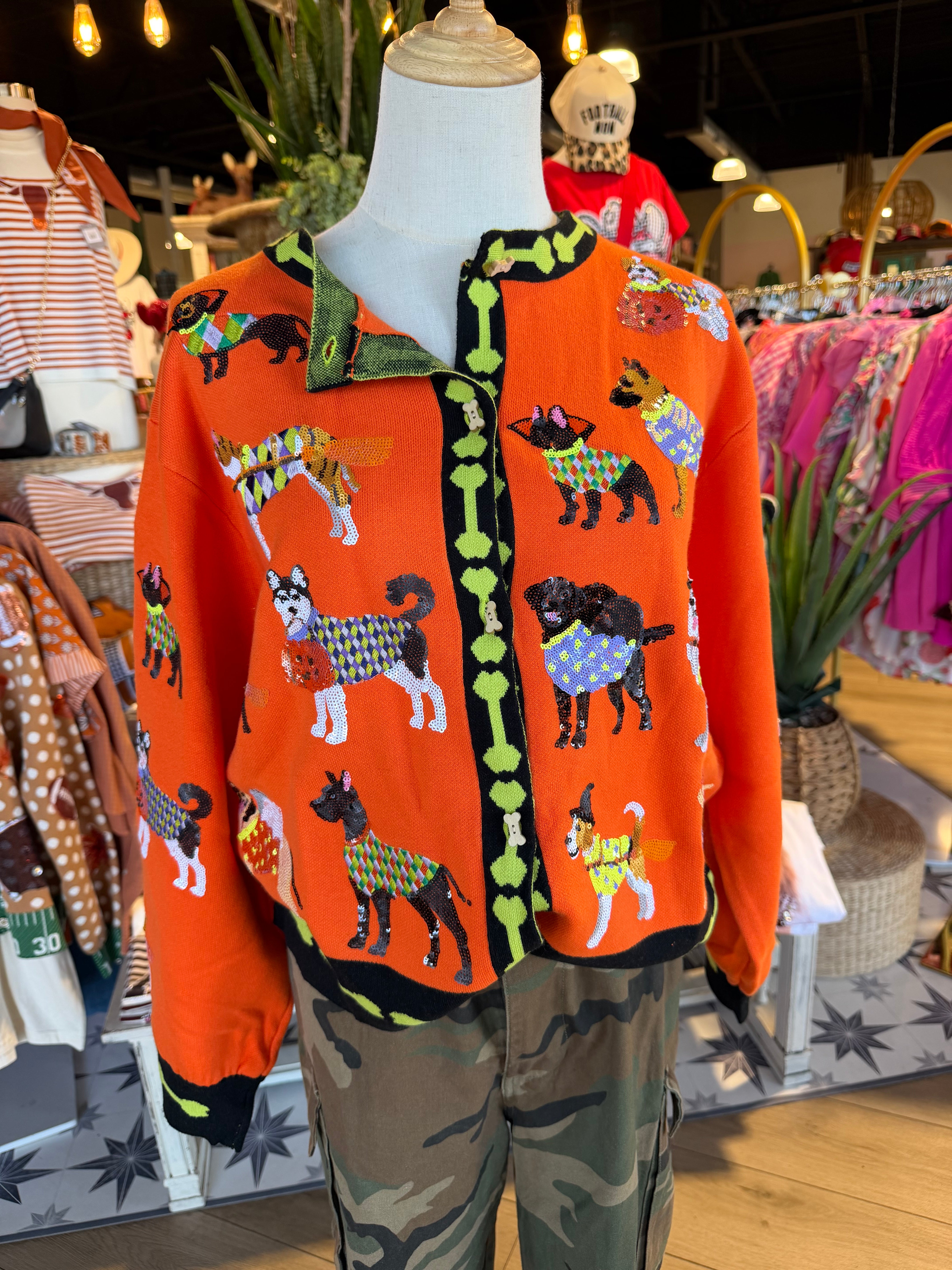 Halloween Dogs Cardigan