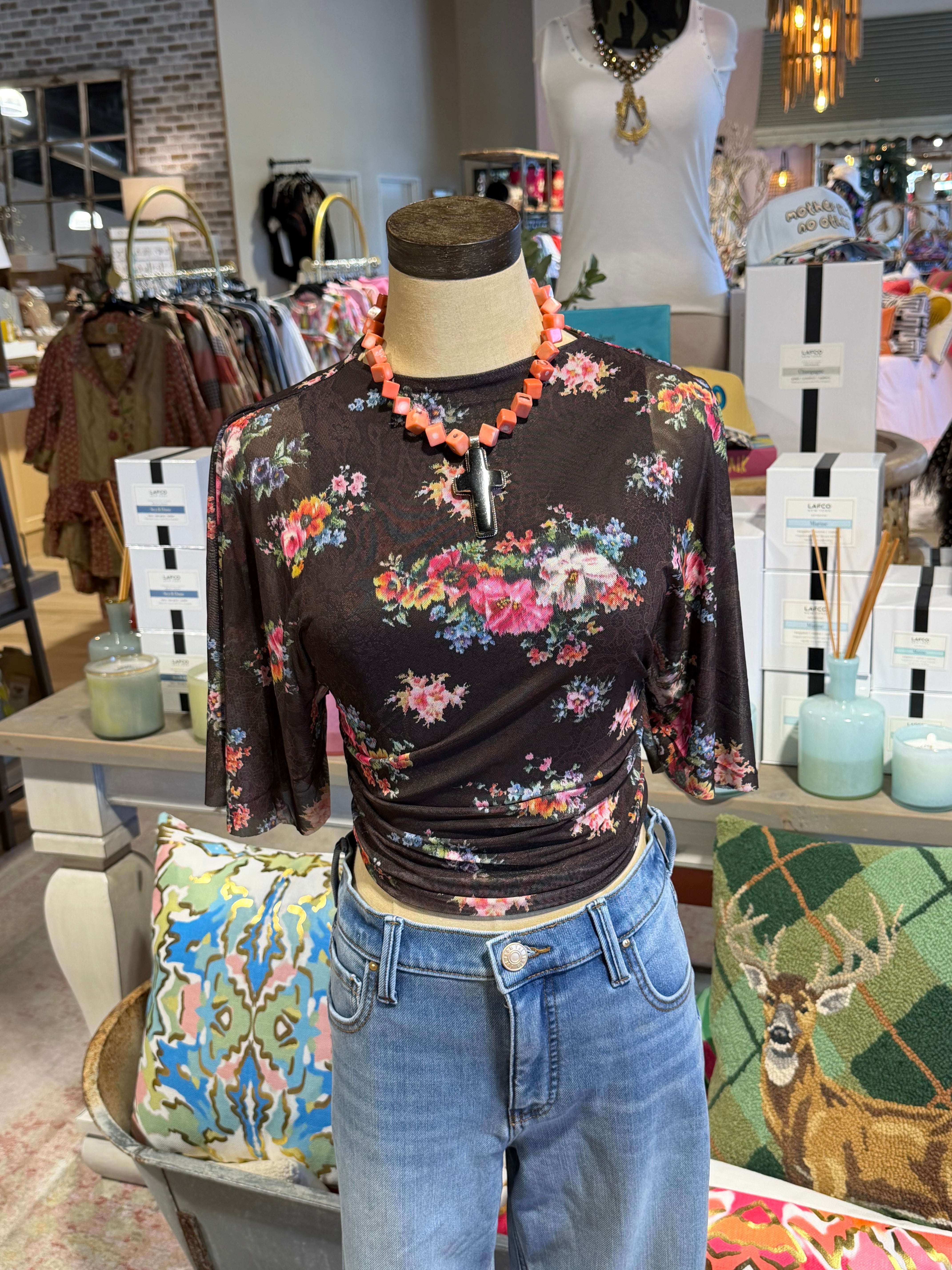 Khylie Top - Java Snake Floral