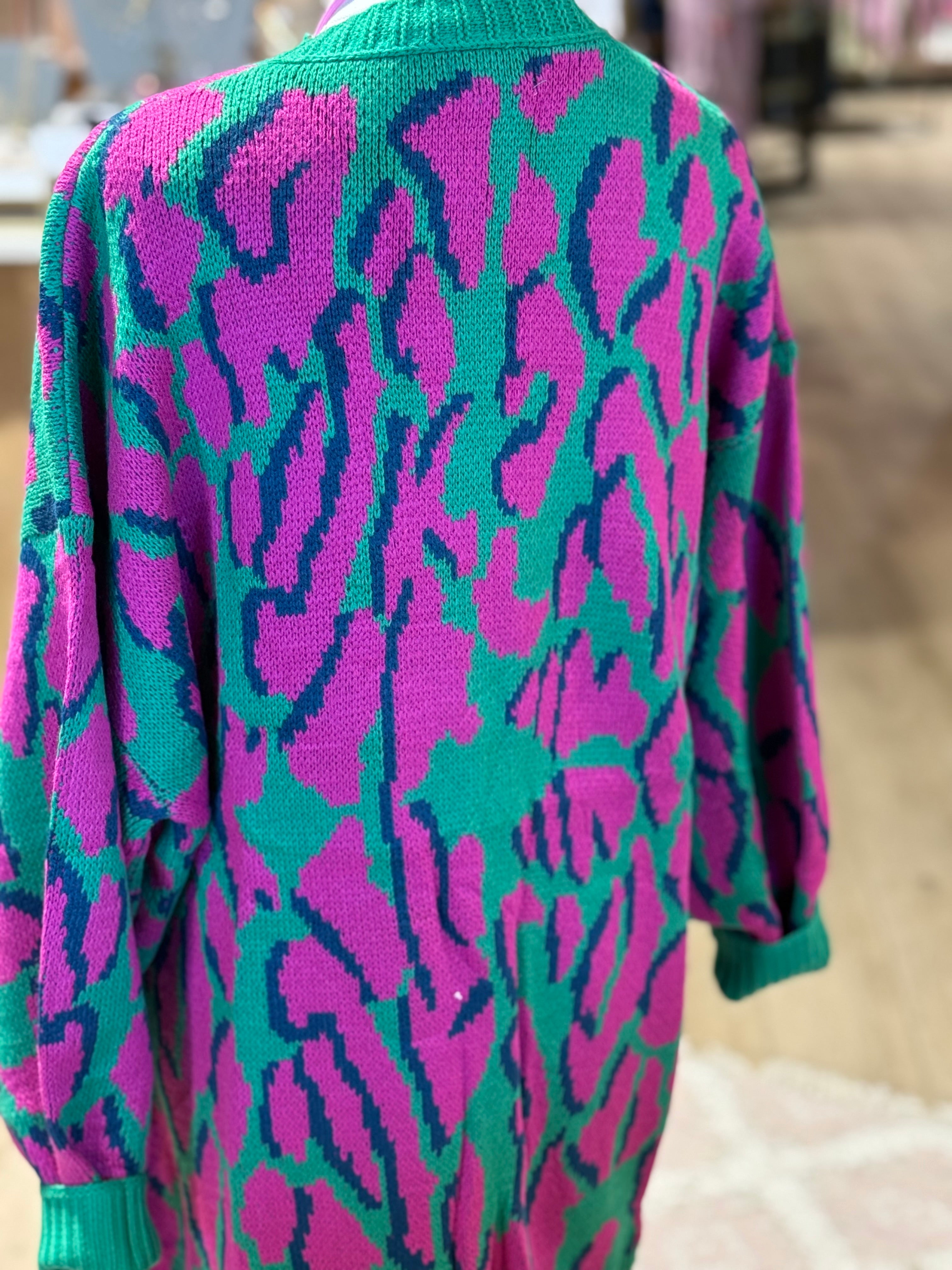 Colorful Leopard Cardigan-2 Colors