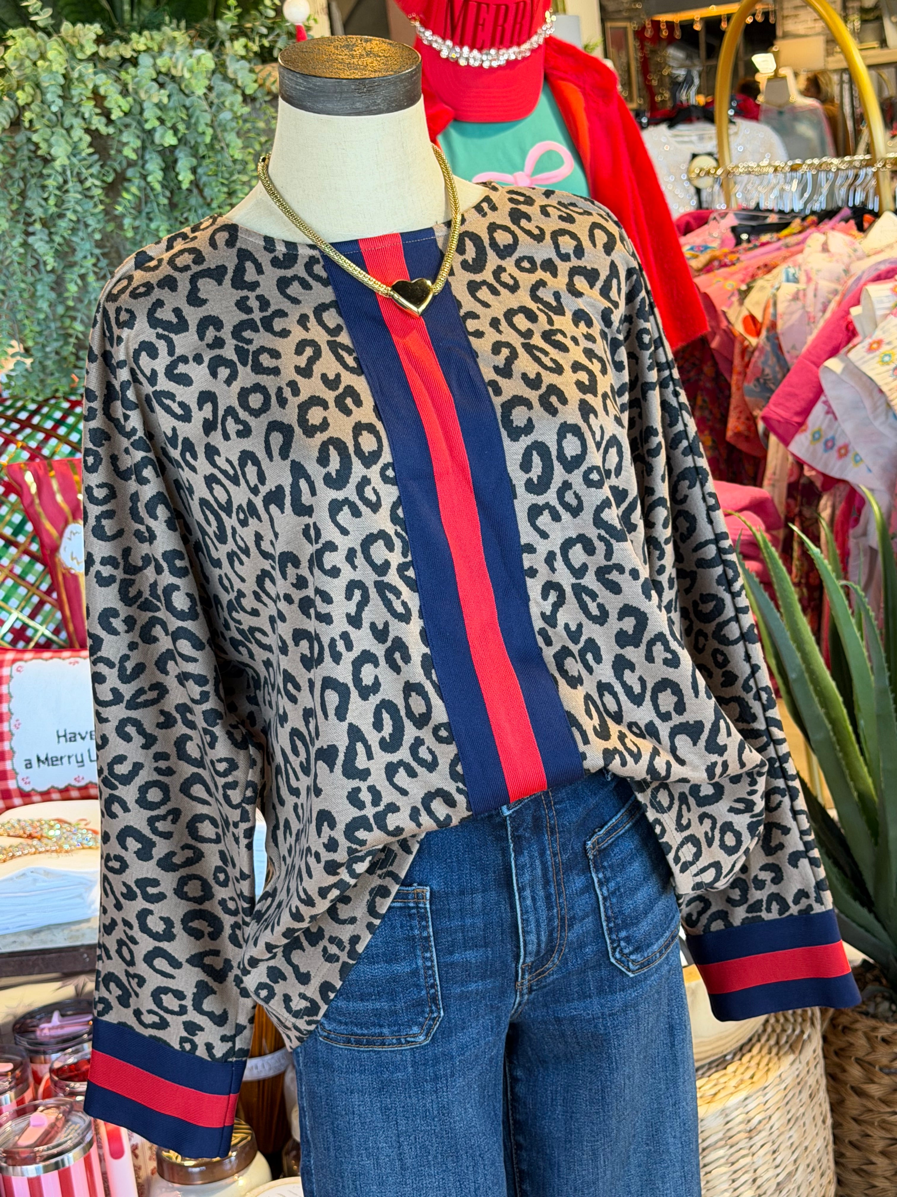 Callie Leopard Sweater- 2 Colors