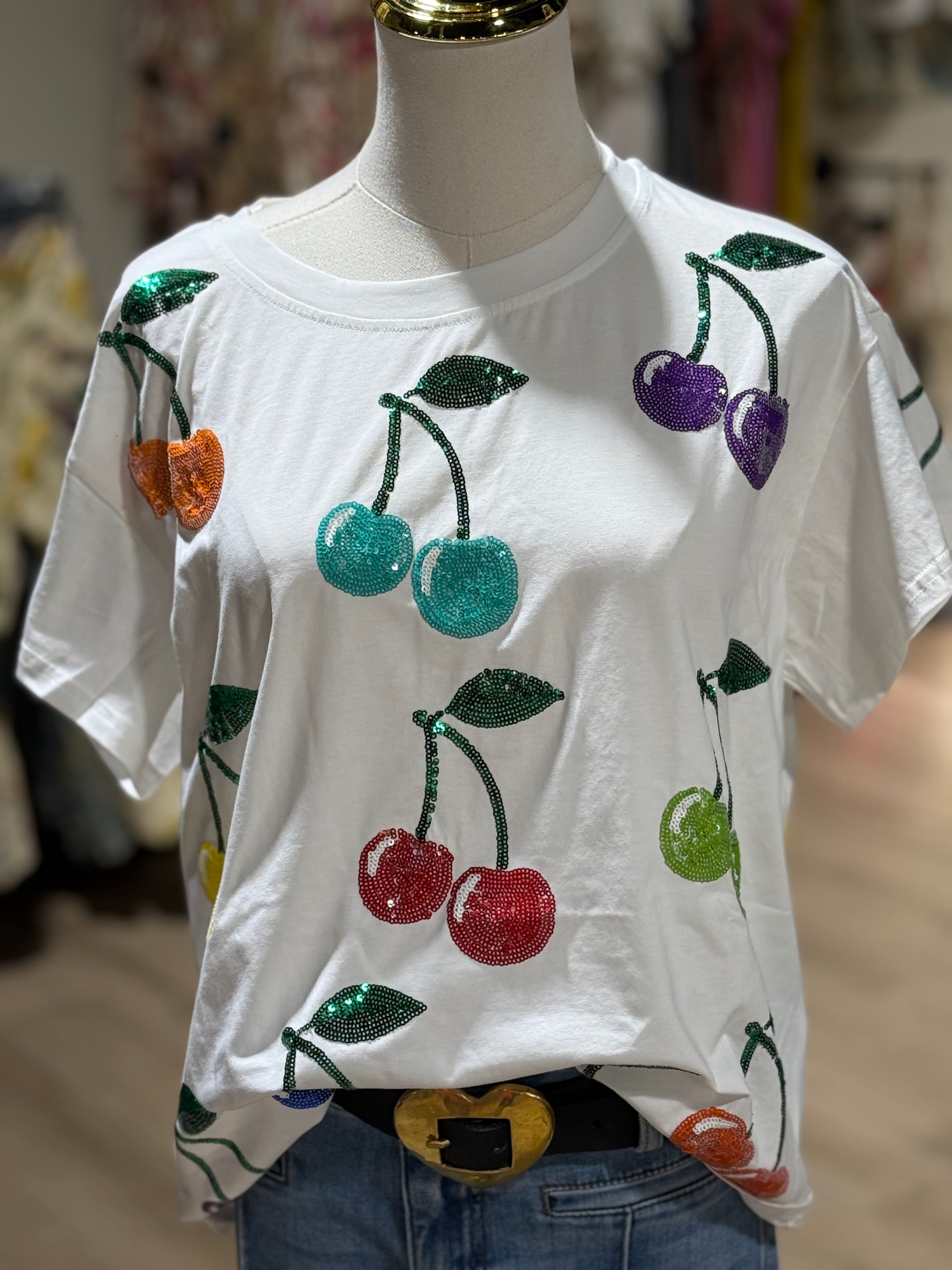 Rainbow Cherries Tee