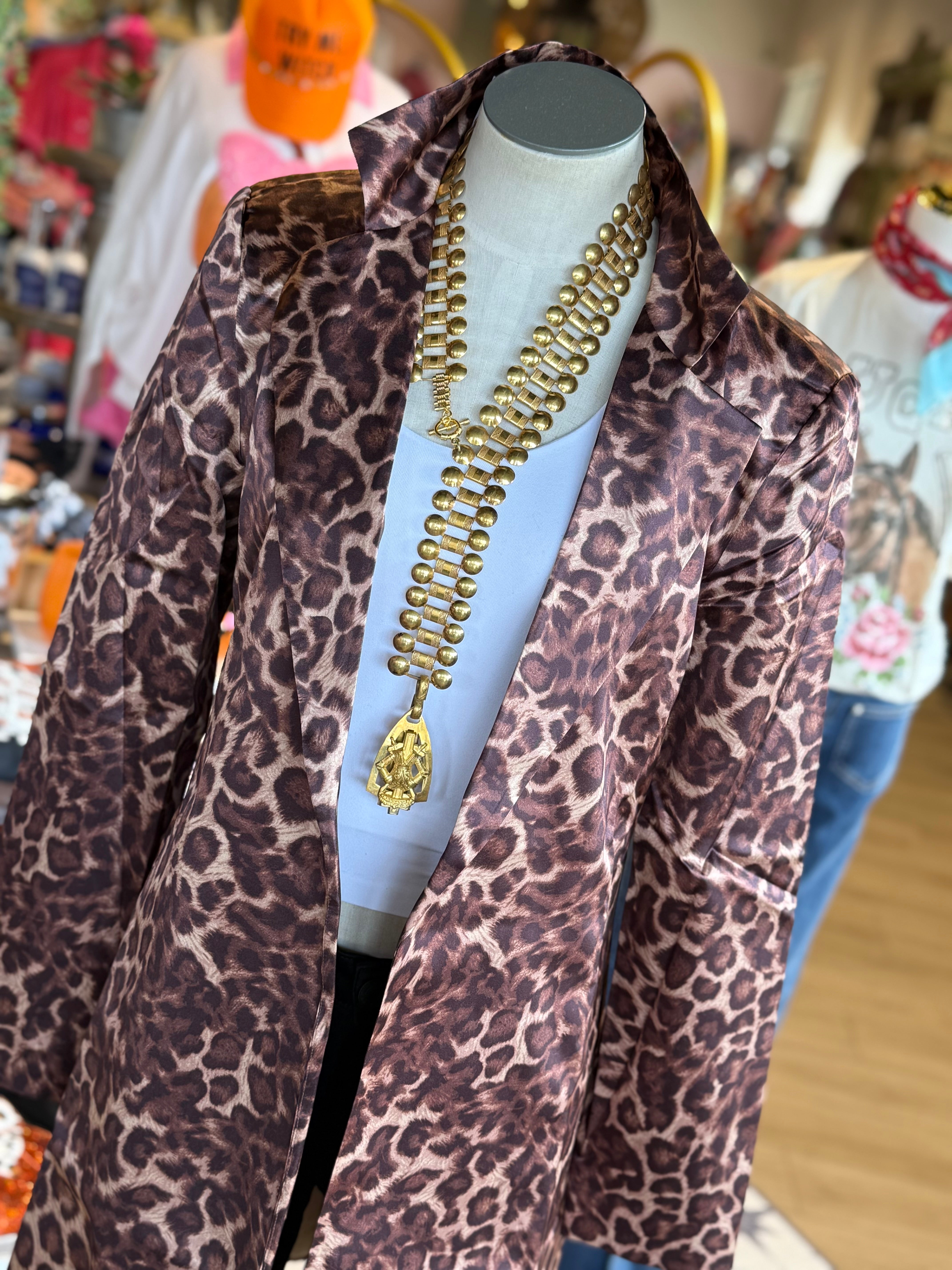Lexi Car  Leopard Coat