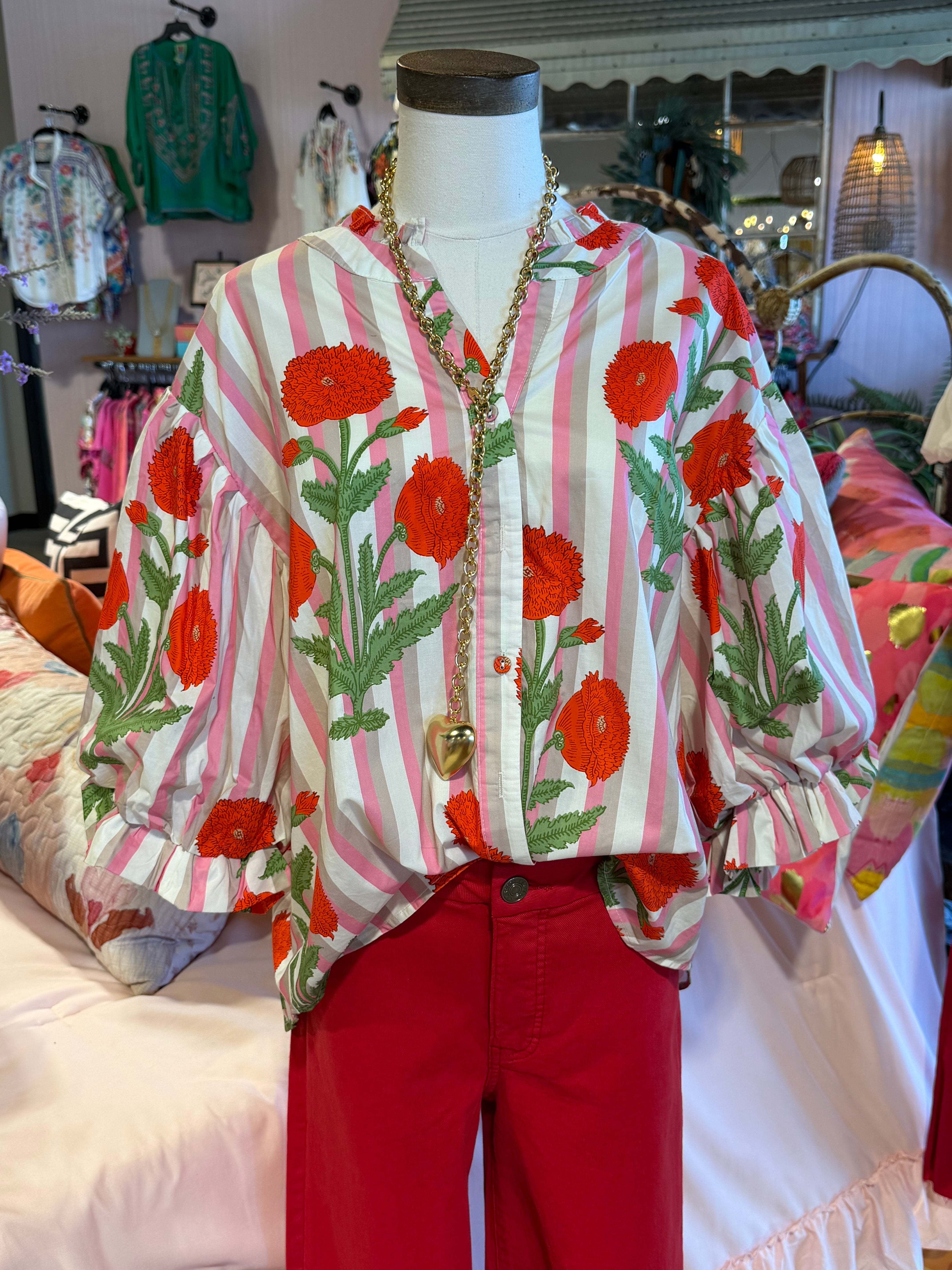 Rosey Posey Top
