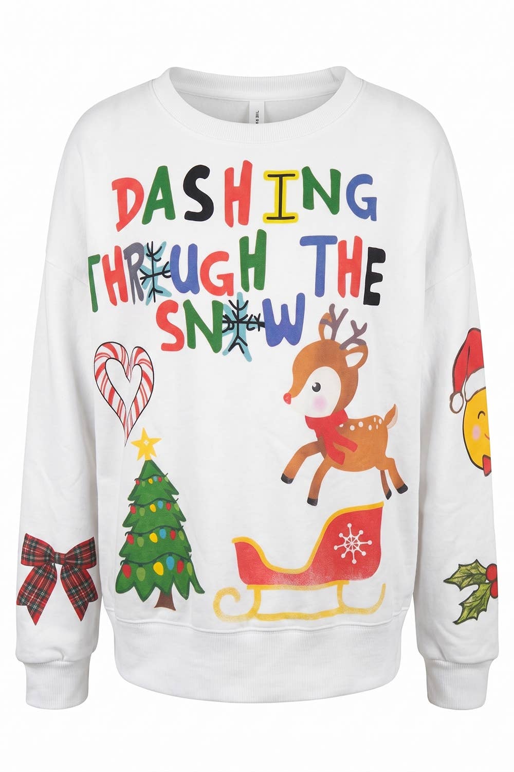 Colorful Christmas Graphic Sweatshirt