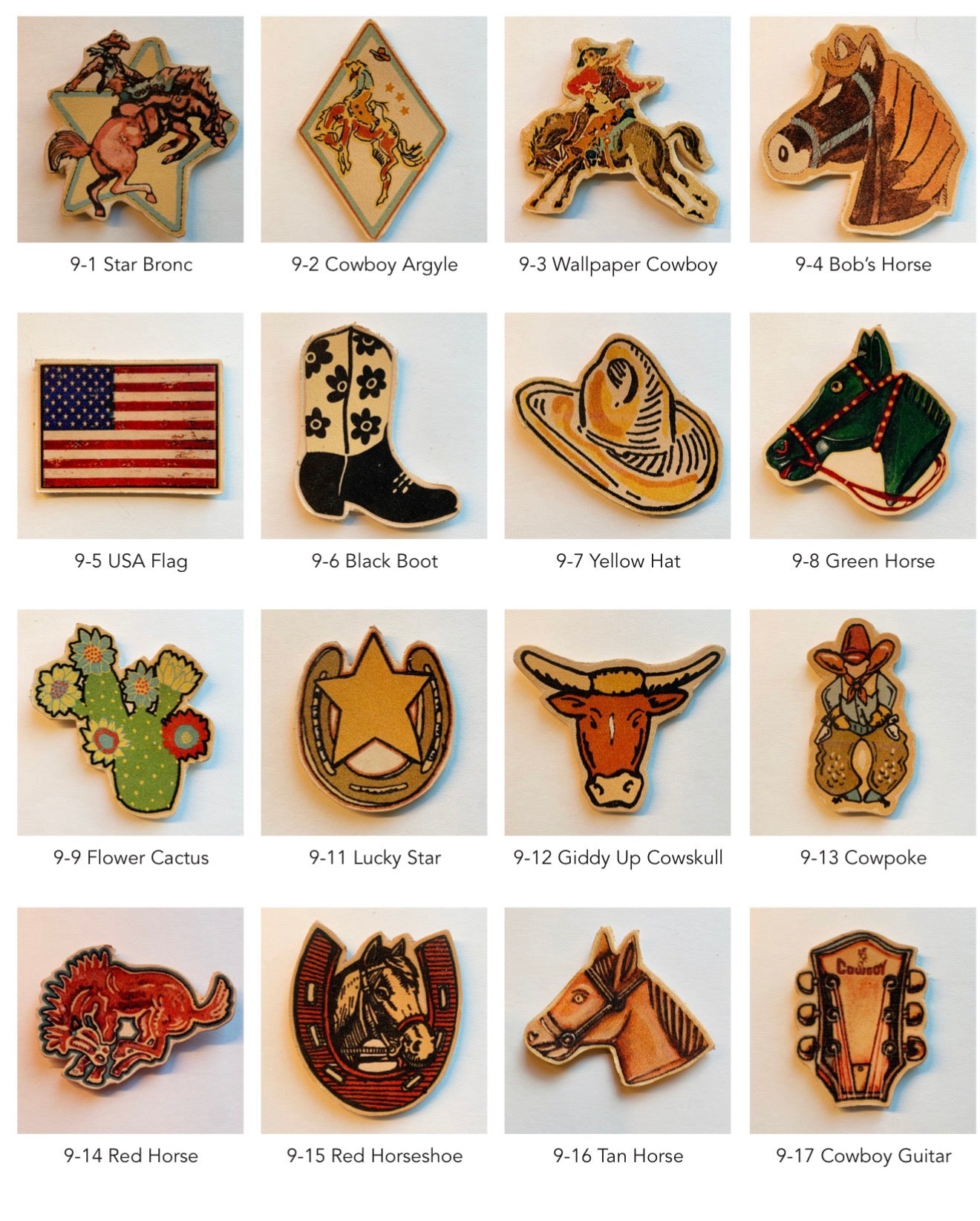 Leather Pins & Slides- Assorted