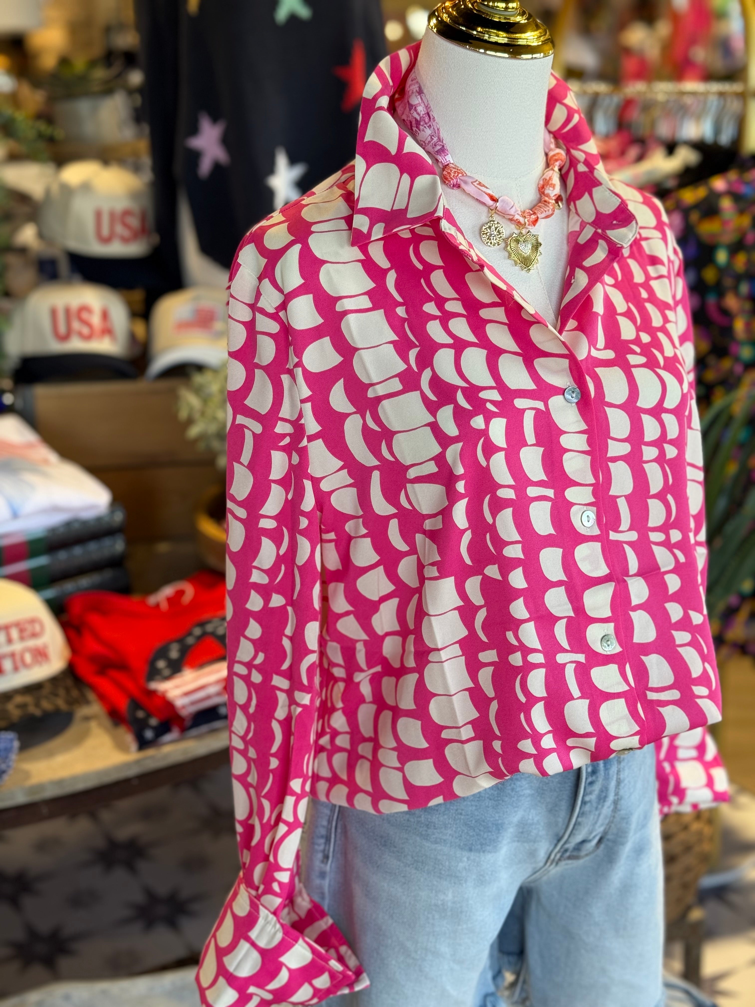 Date Night Barbie Blouse