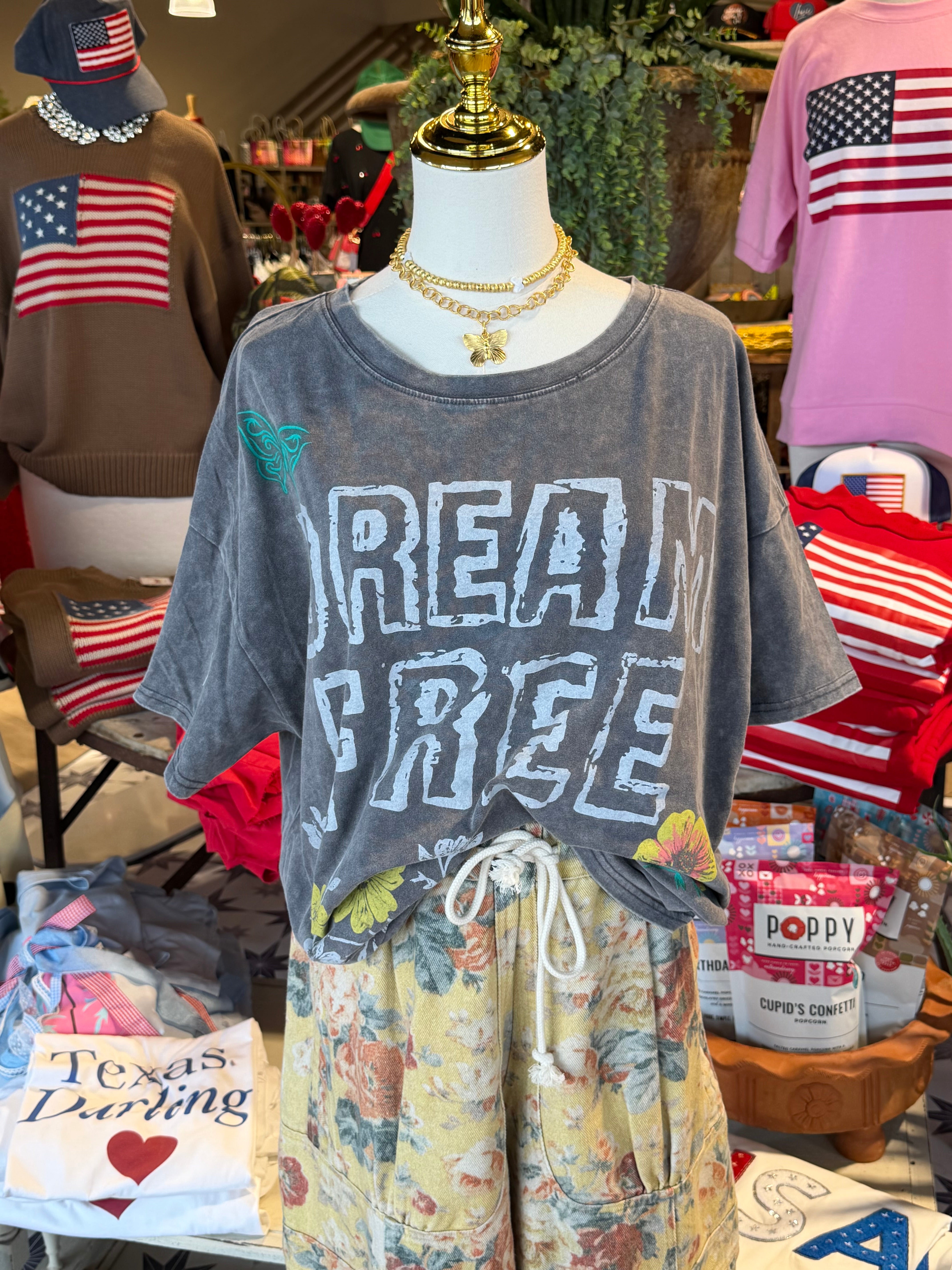Dream Free Floral Tee