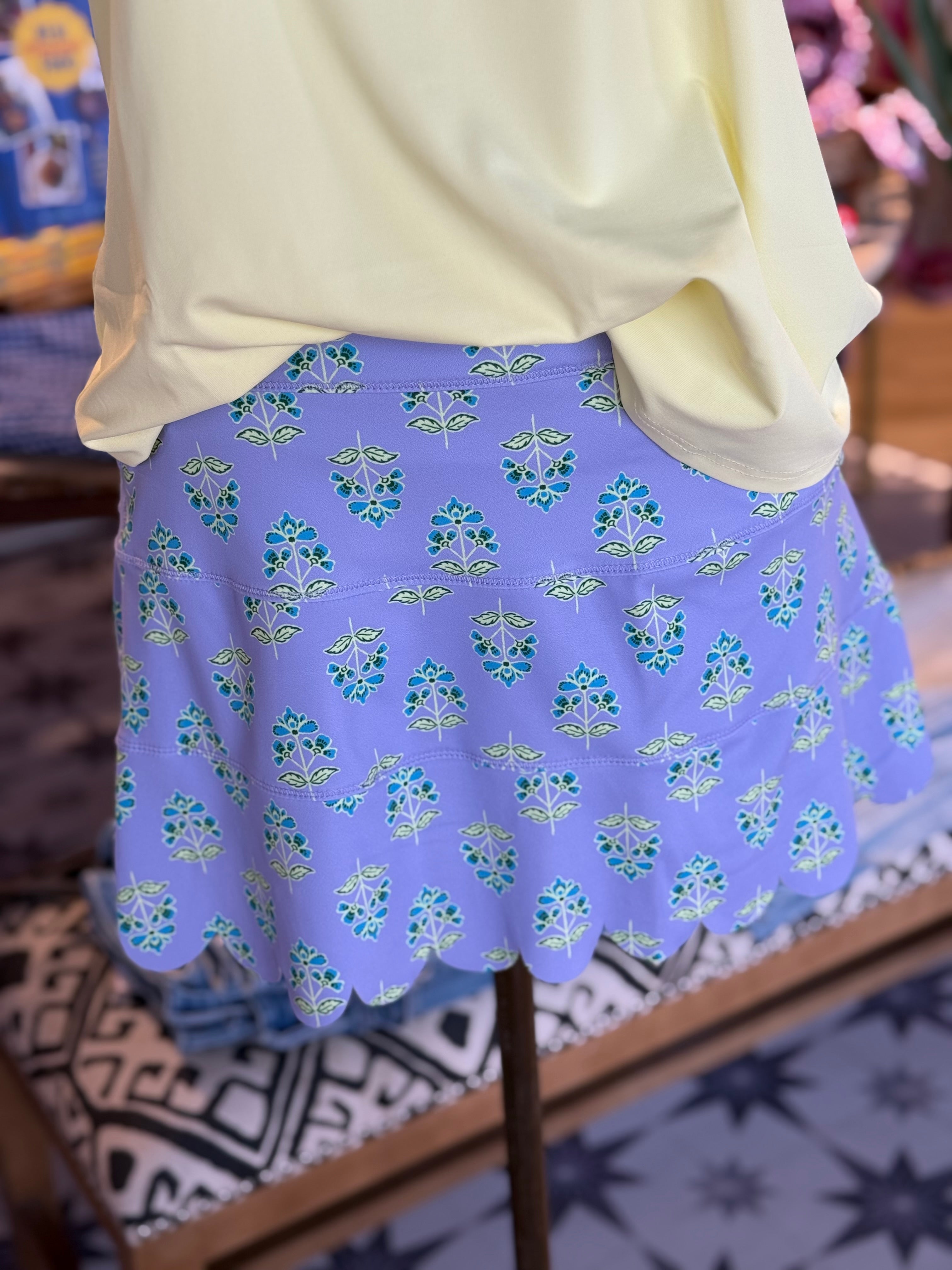 Floral Vine Scallop Skirt