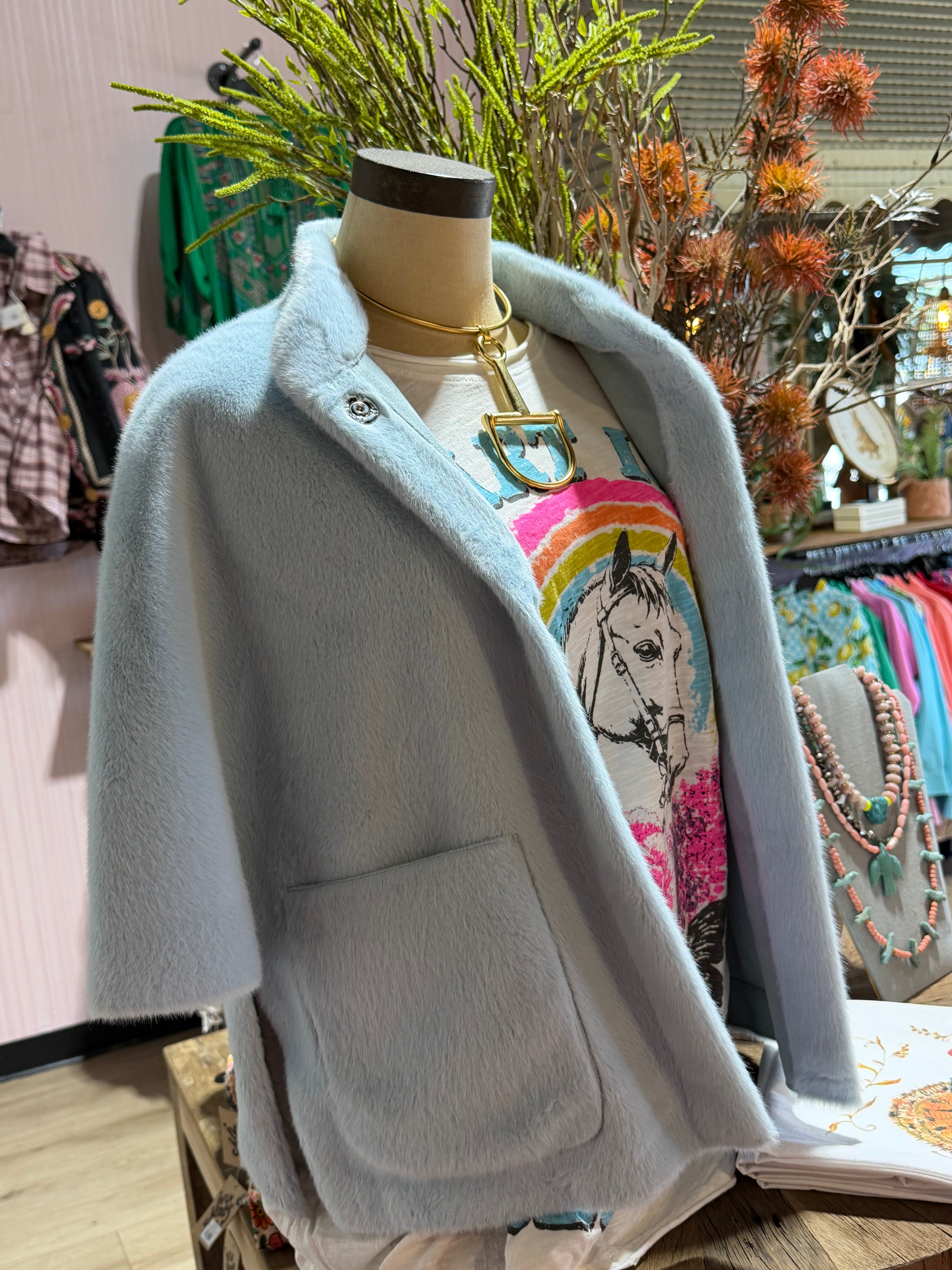 Faux Fur Capelet- Assorted