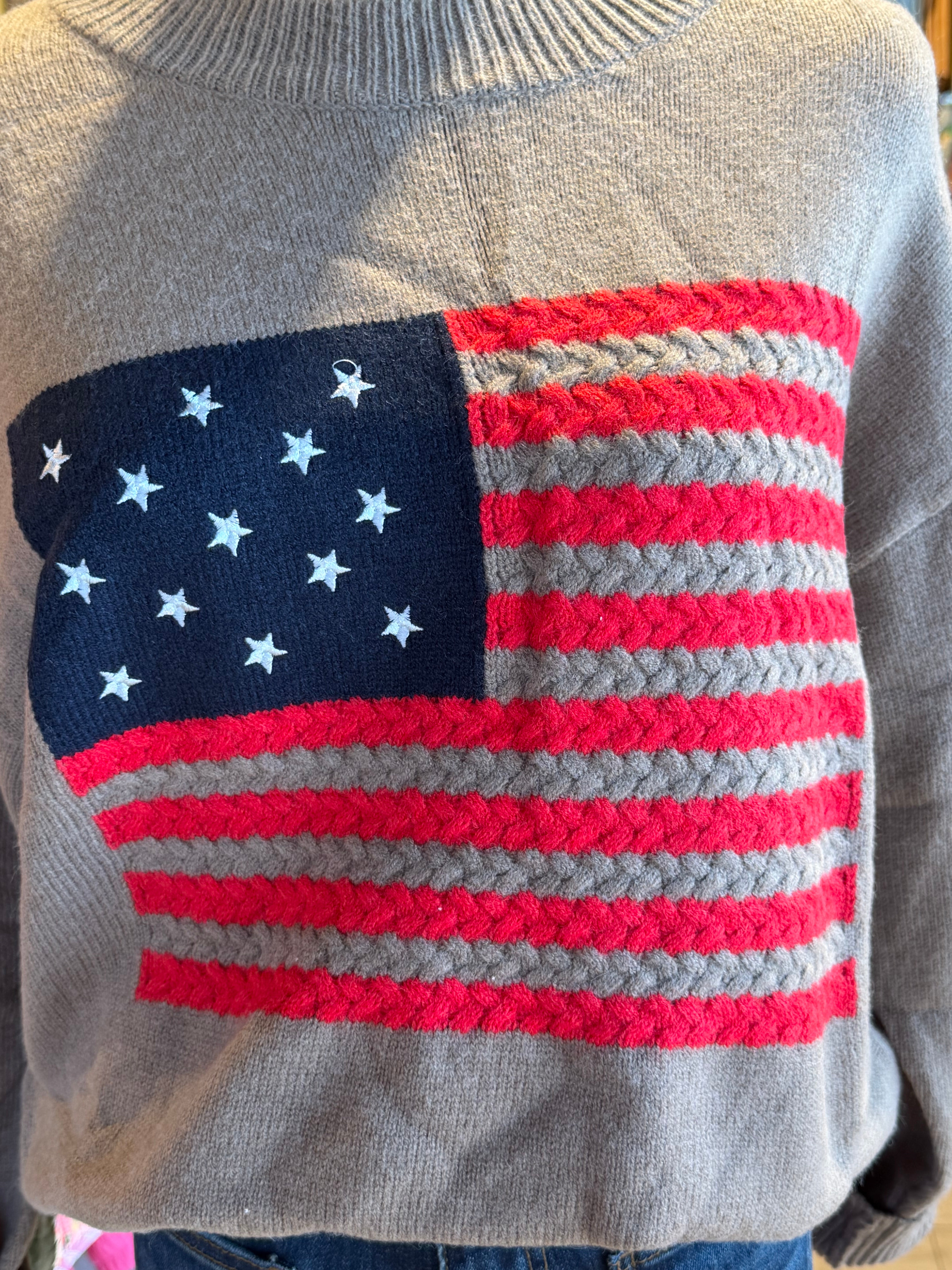 Mocha Flag Sweater