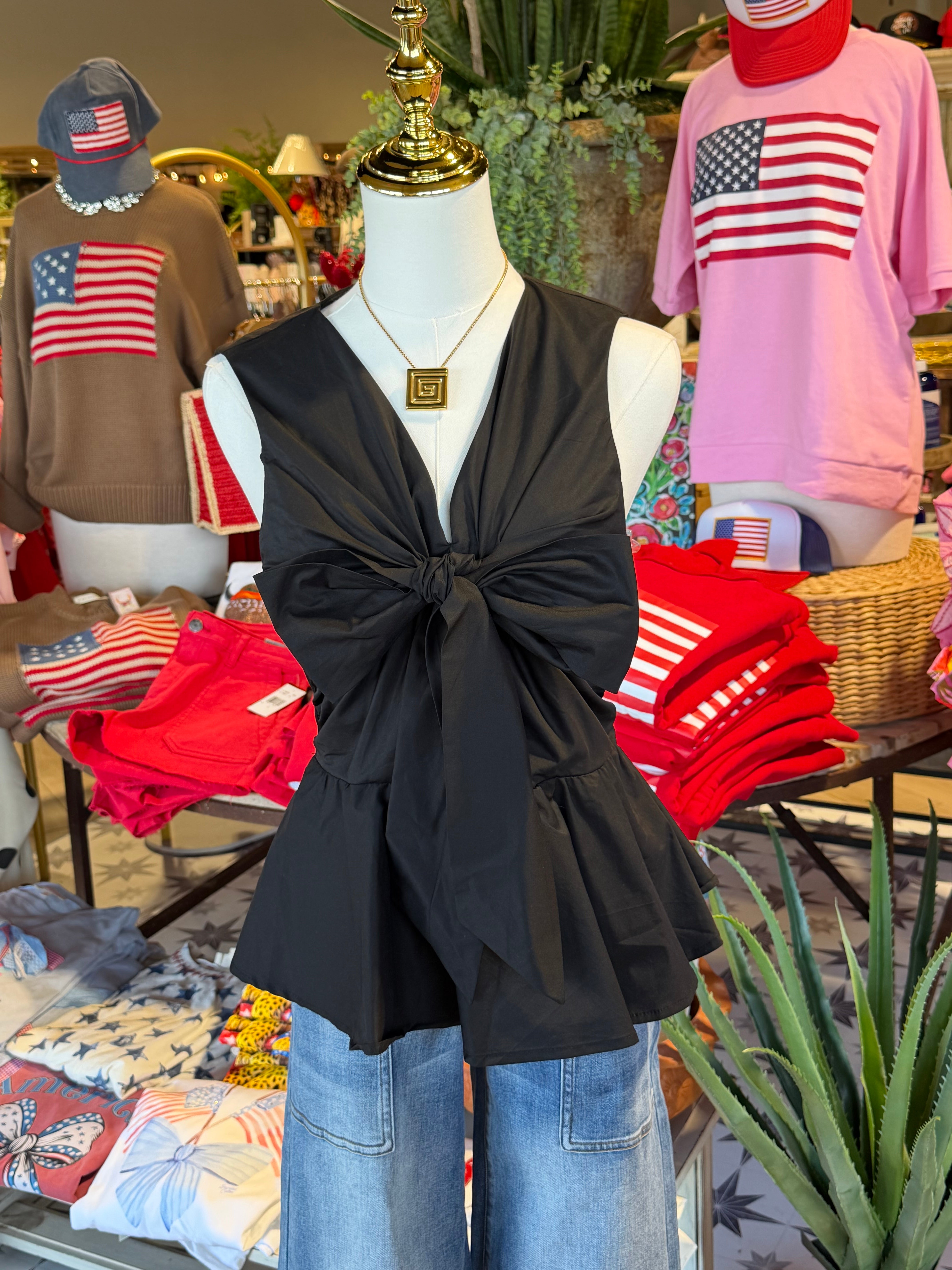 Front Bow Top- 2 Colors