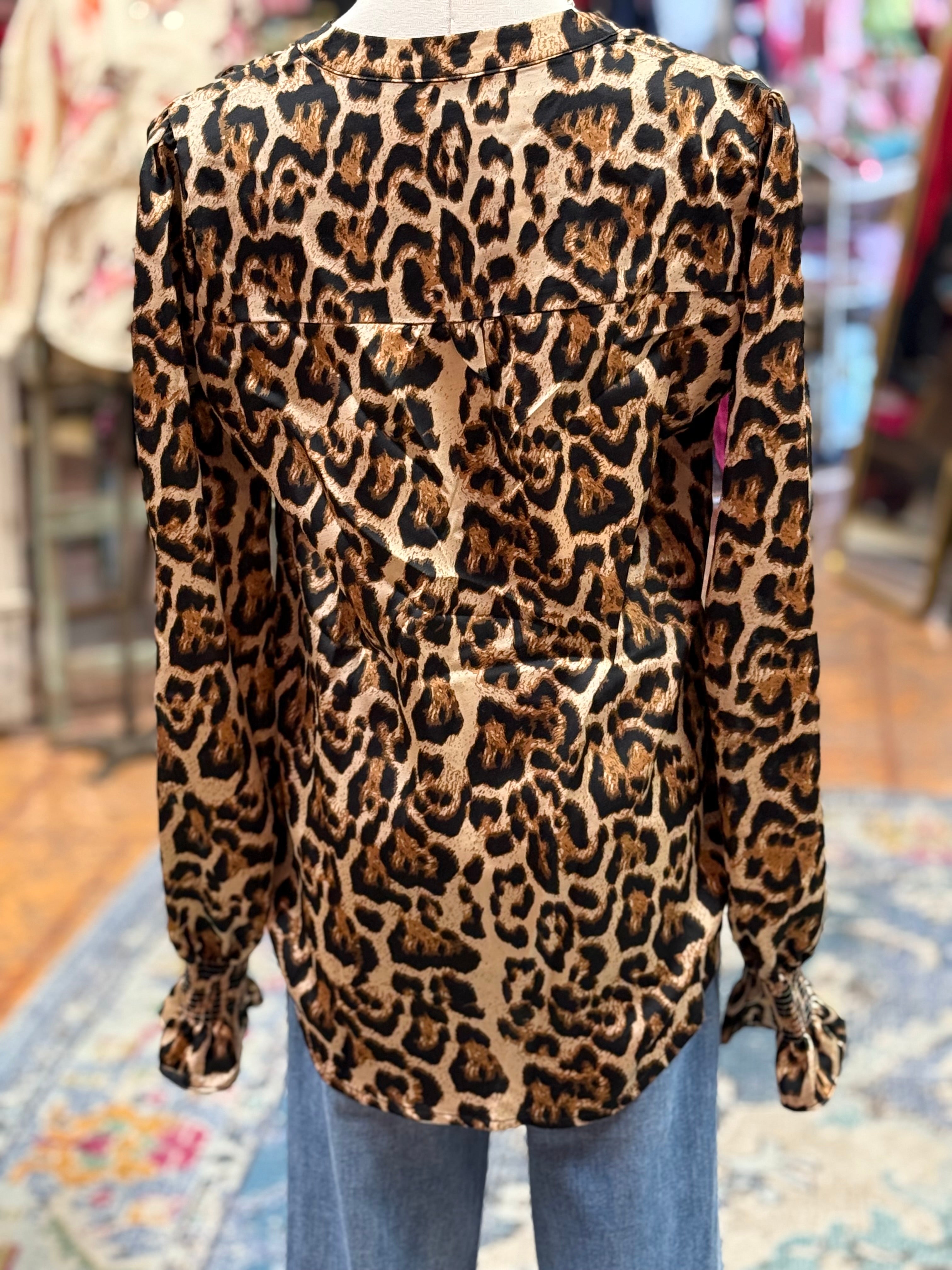 Halsey Leopard Blouse