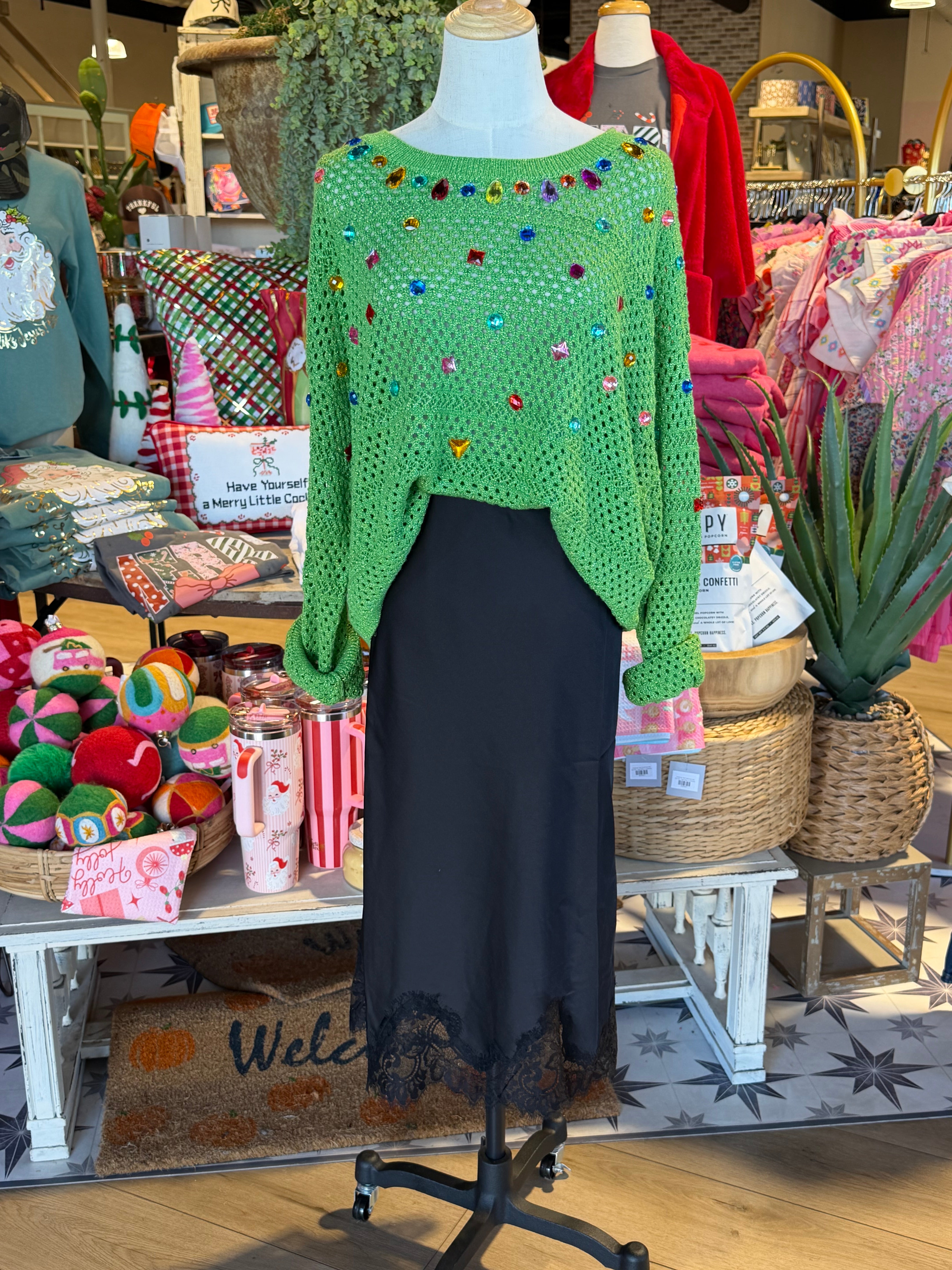 Rainbow Crochet  Sweater or Skirt