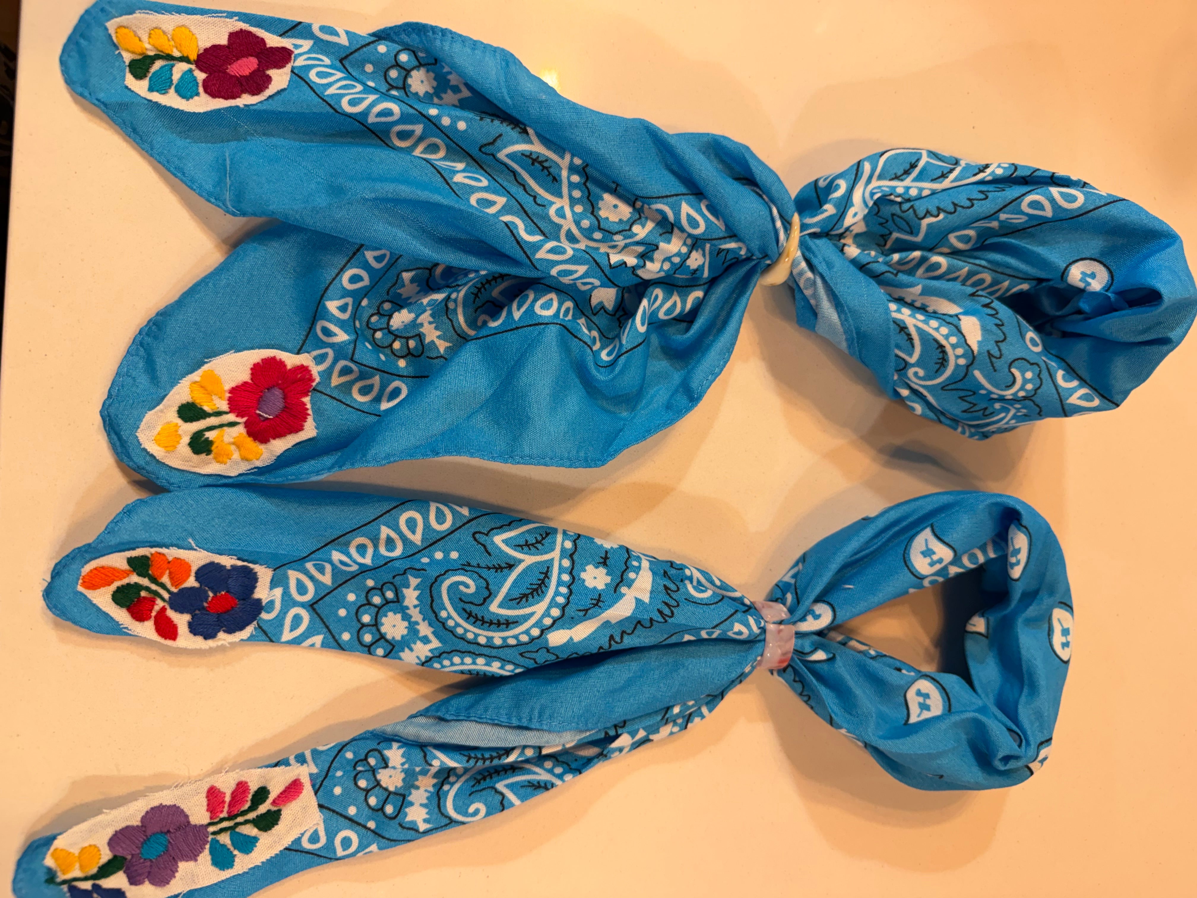 Embellished Bandana with Ring
