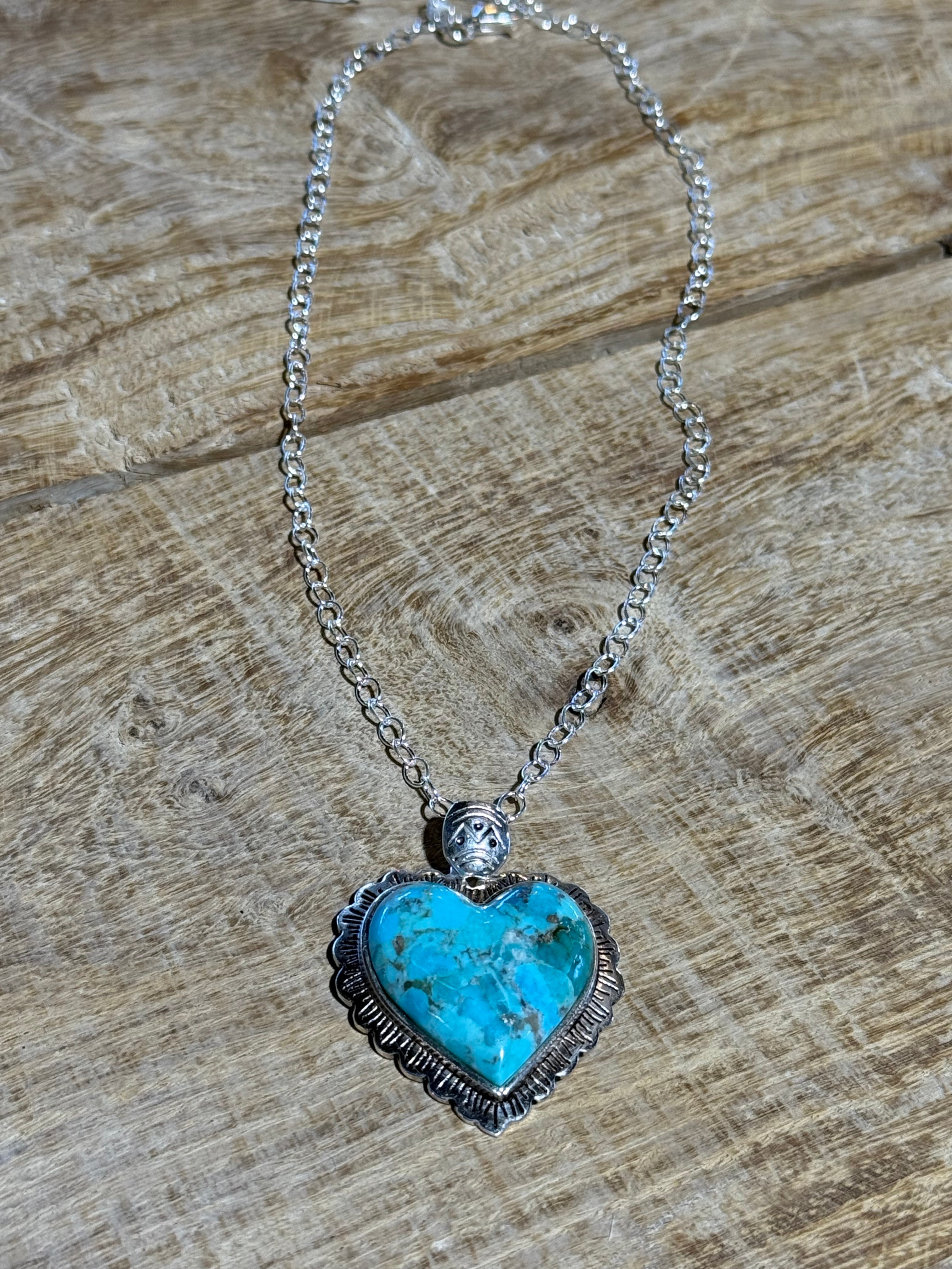 Turquoise Heart Necklace