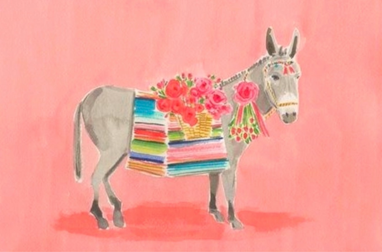 Flower Market Donkey