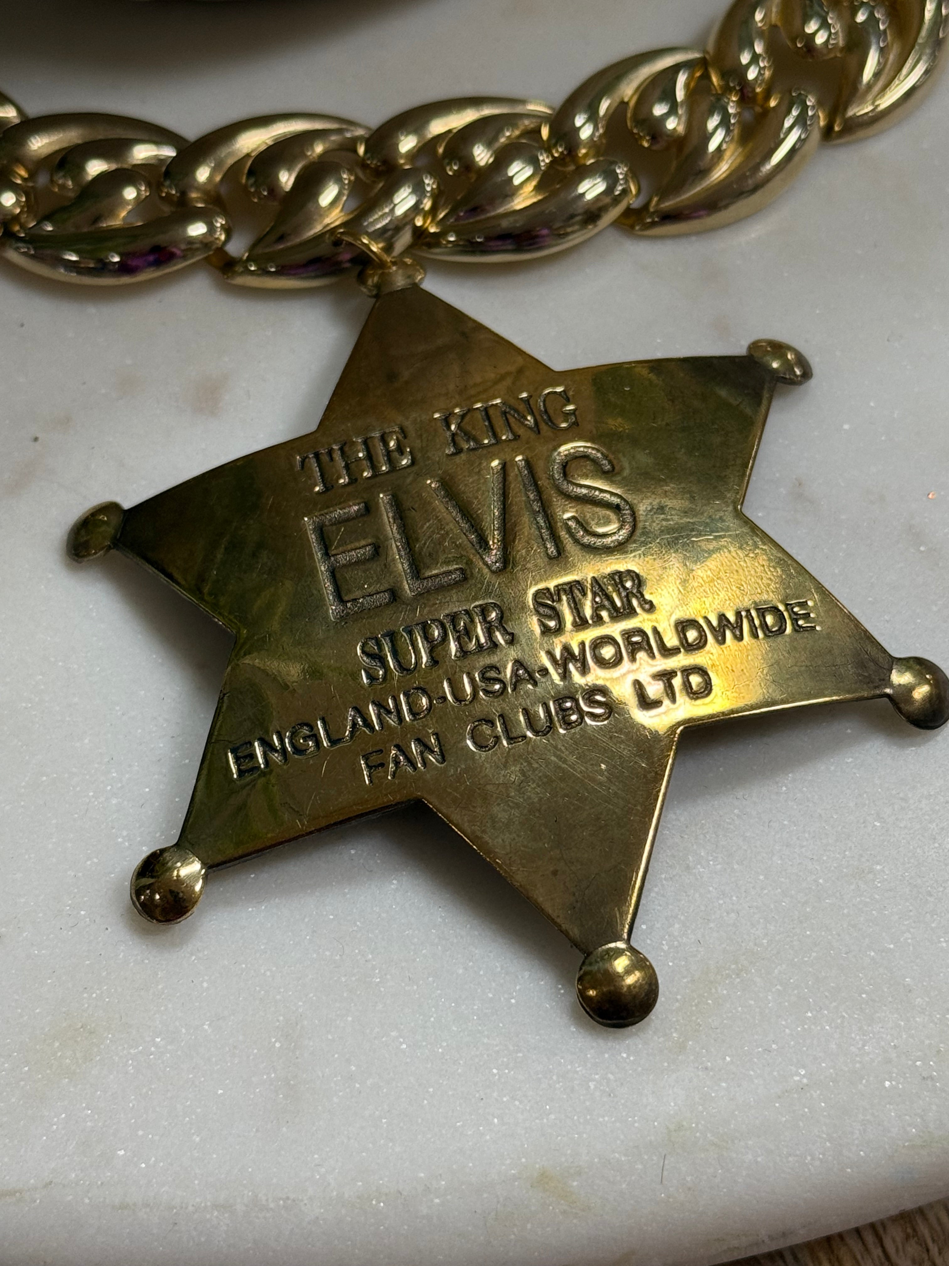 Elvis Badge Necklace