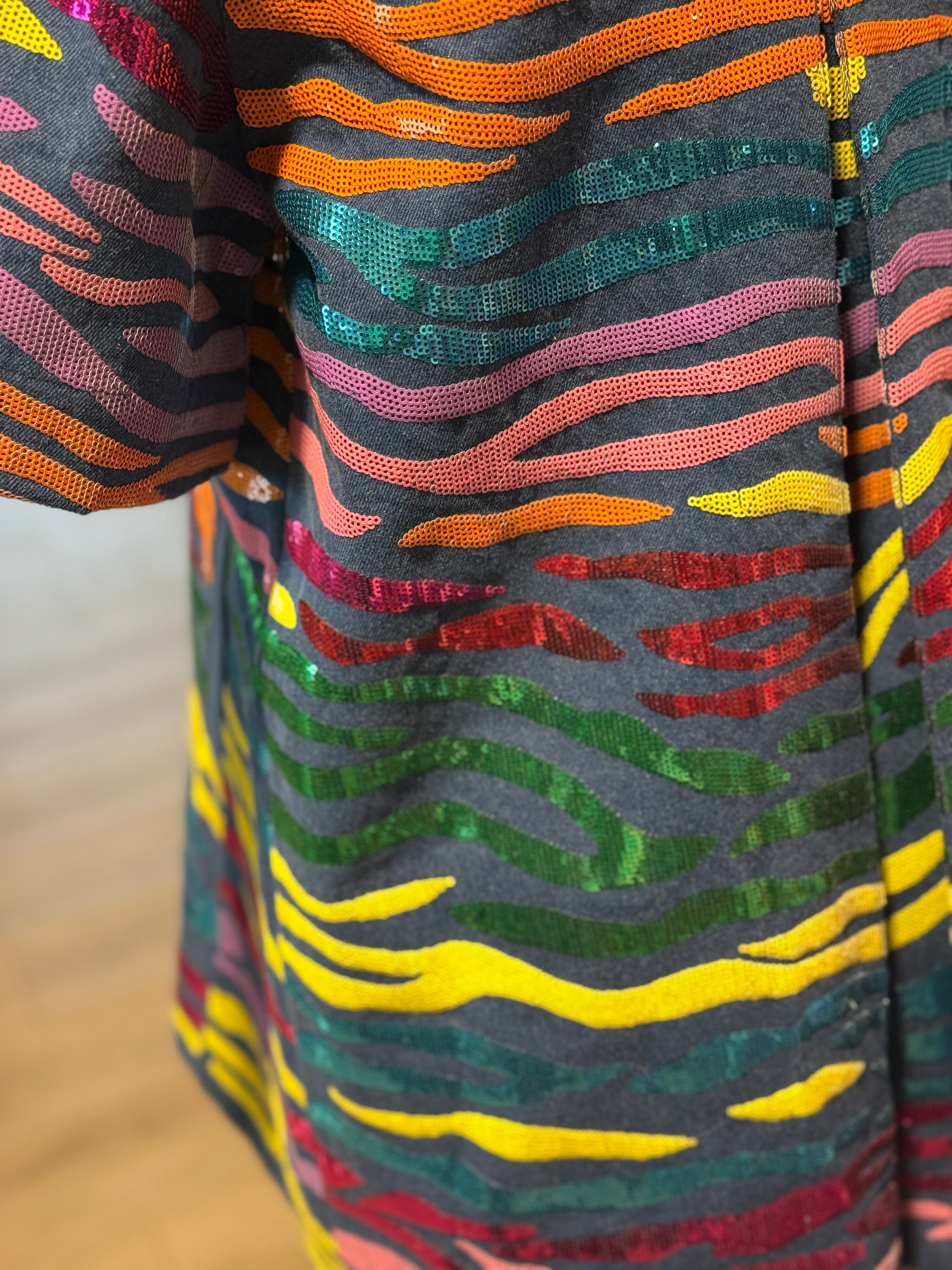 Denim & Rainbows Tiger Dress