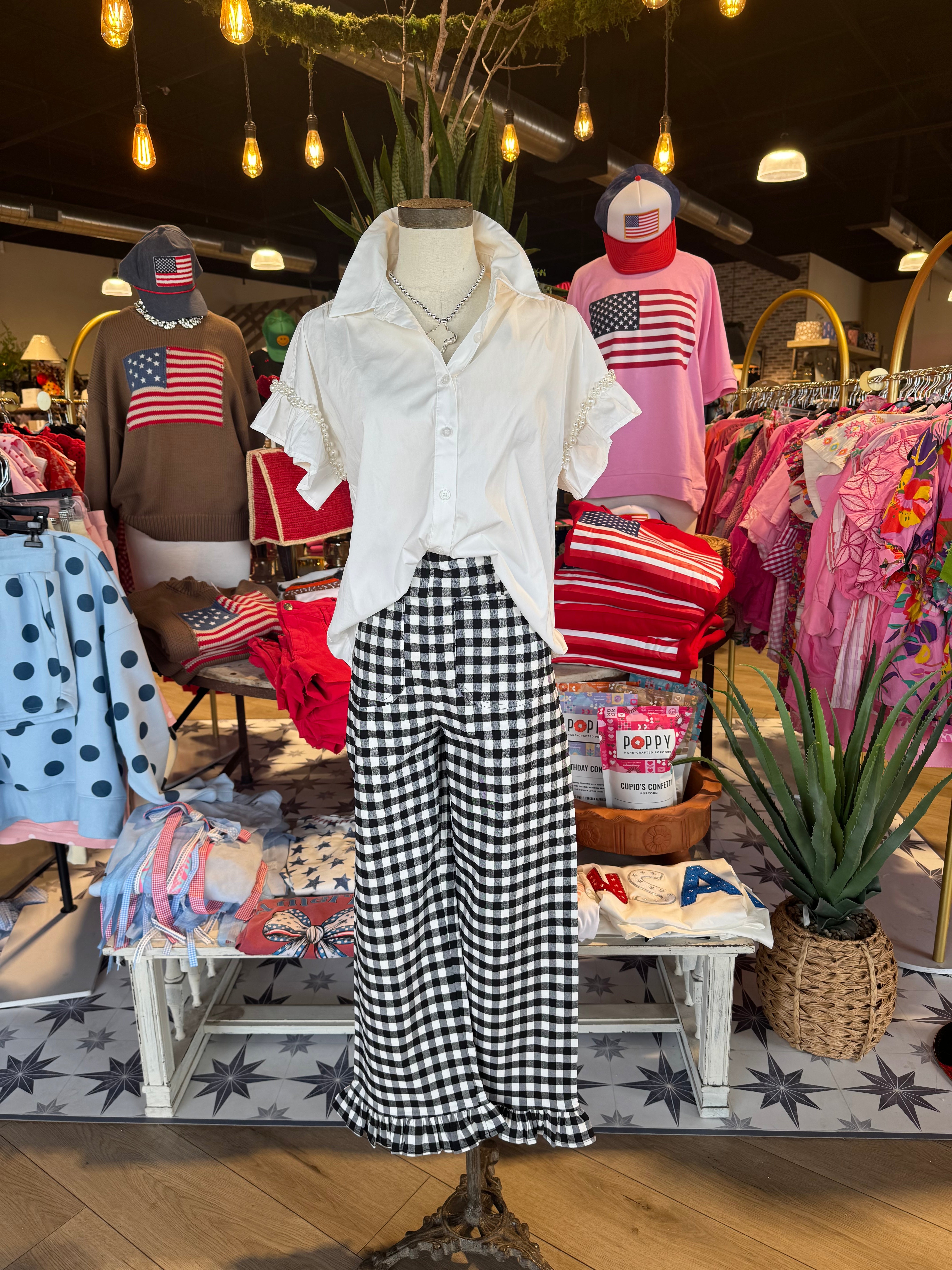 Gina Gingham Pants