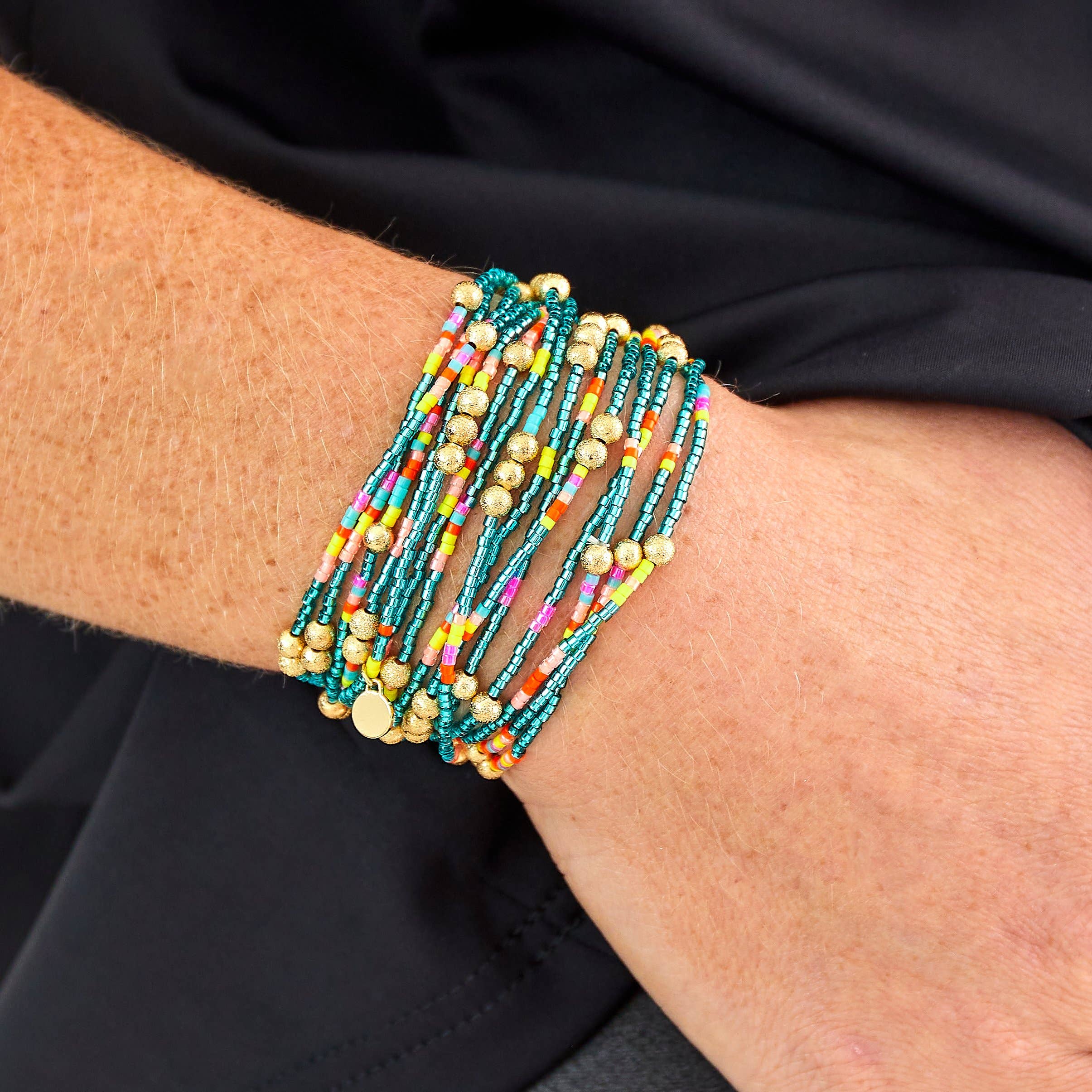Wholesale Malibu Wrap Bracelet/Necklace - Turquoise Multi