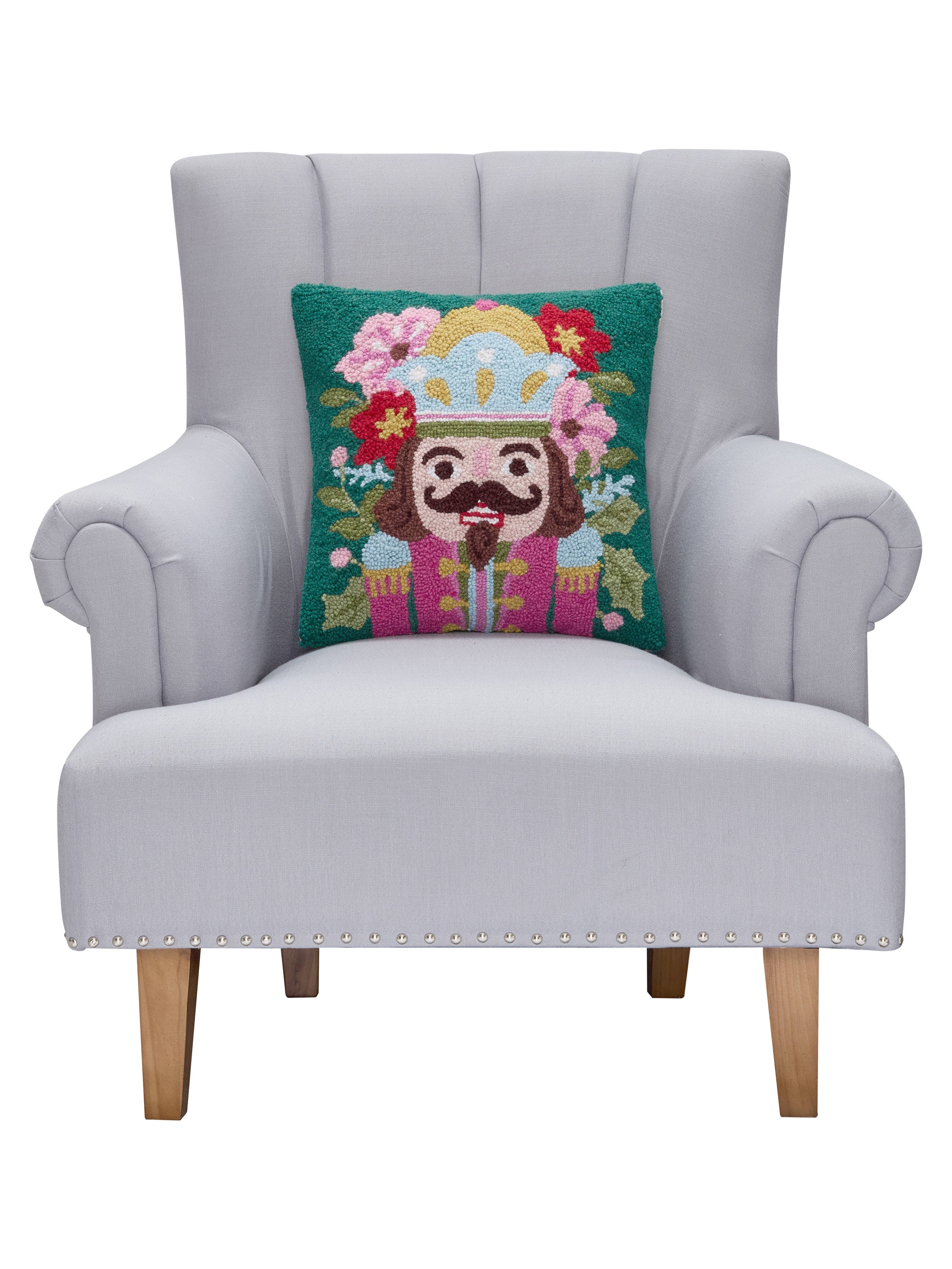 Holiday Nutcracker Hook Pillow