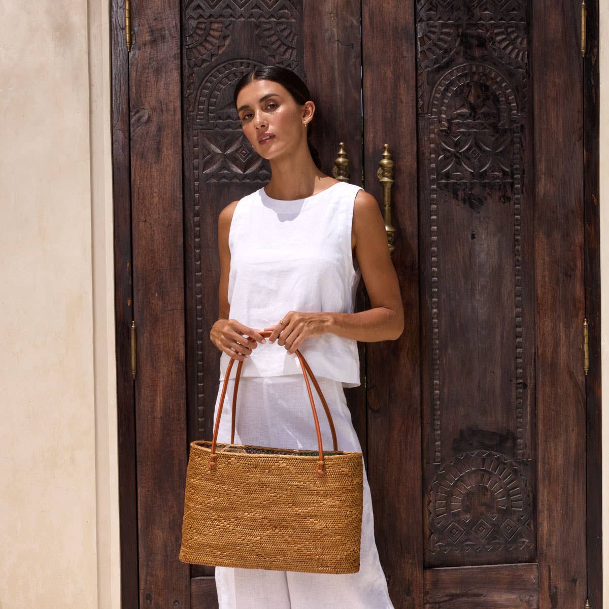 Ata Vine Tote Bags - Medium