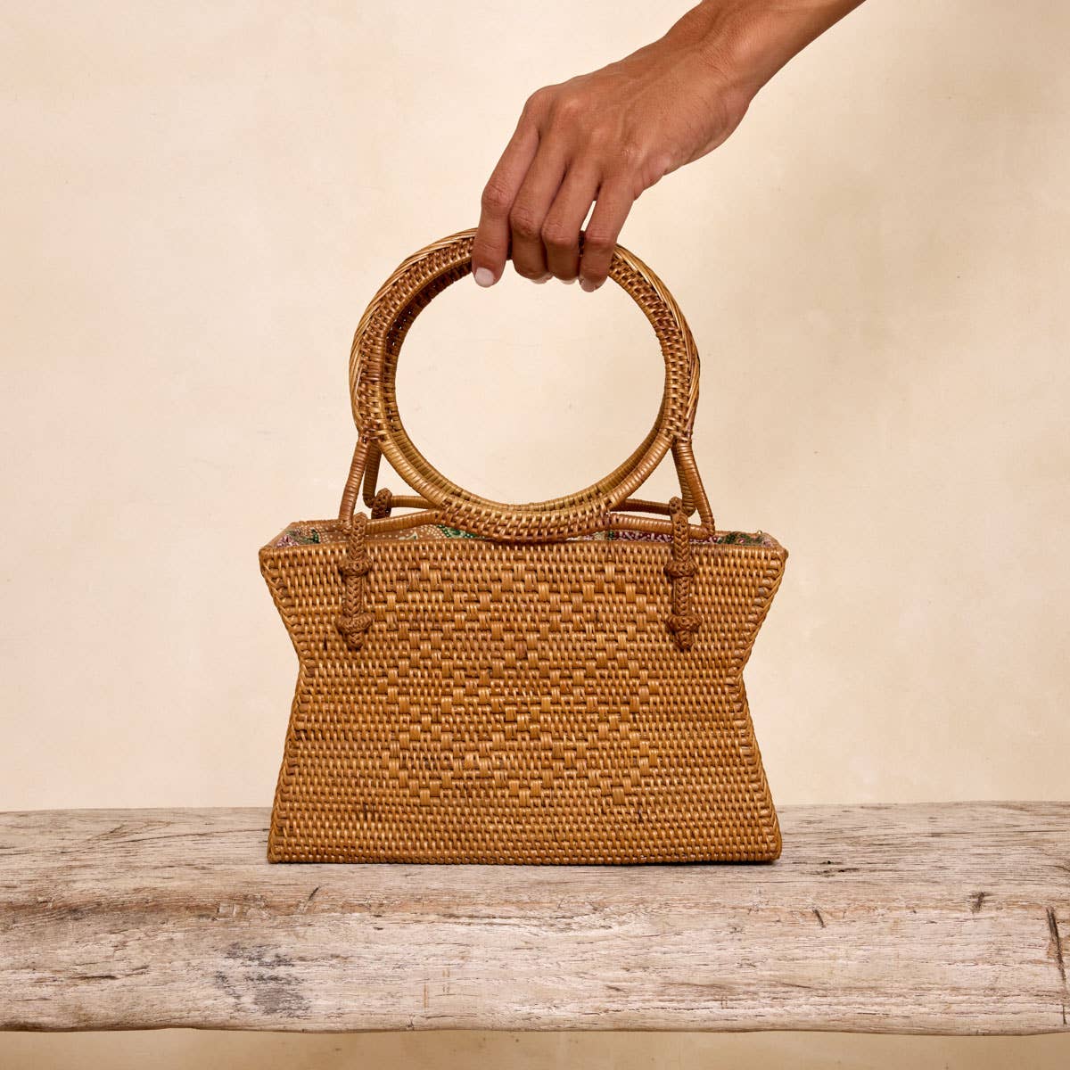 Ata Vine Geometric ToteBag