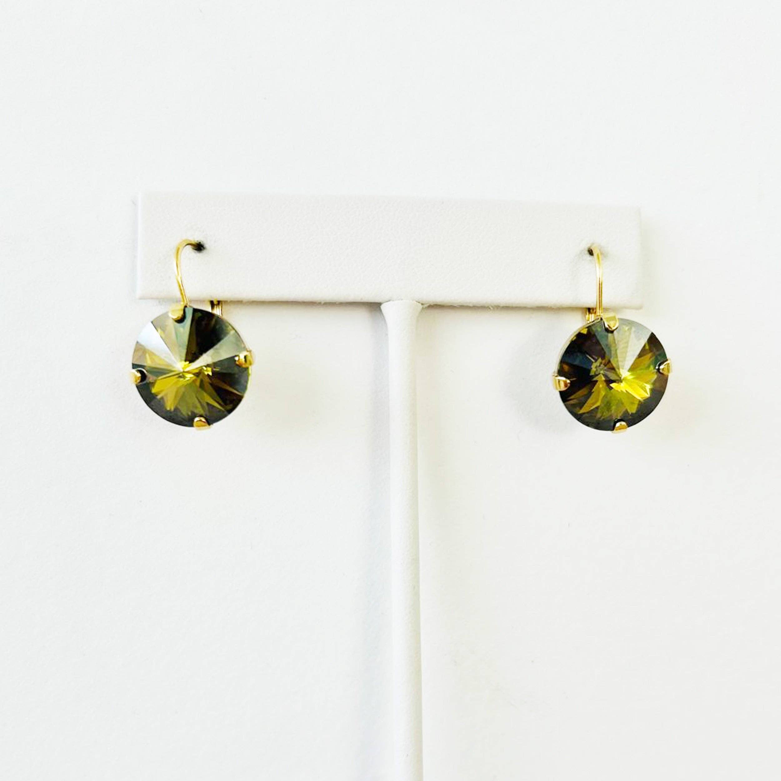 Caitlin Round Earrings in Fairy Dust