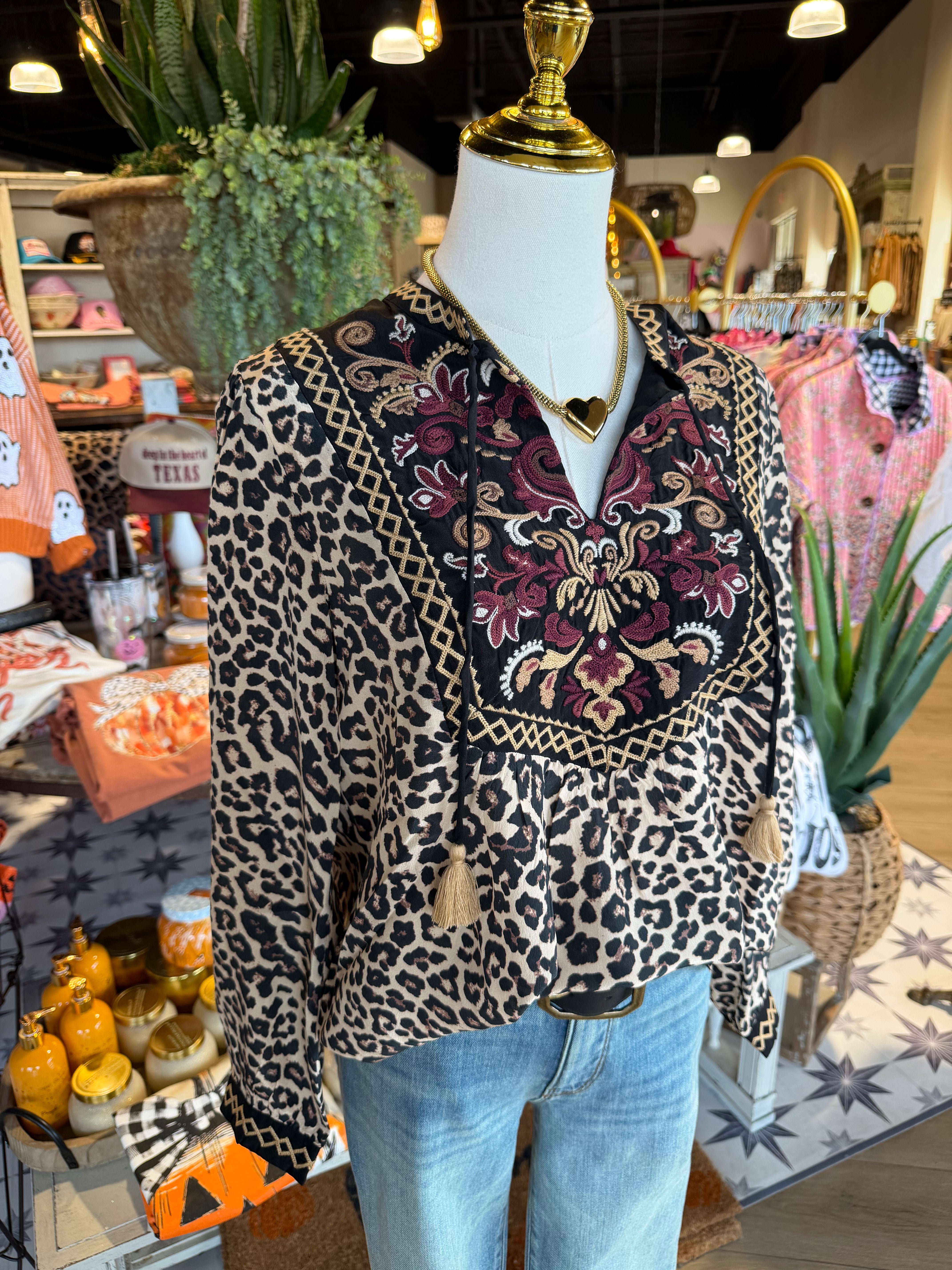 Deidre Tassel Blouse