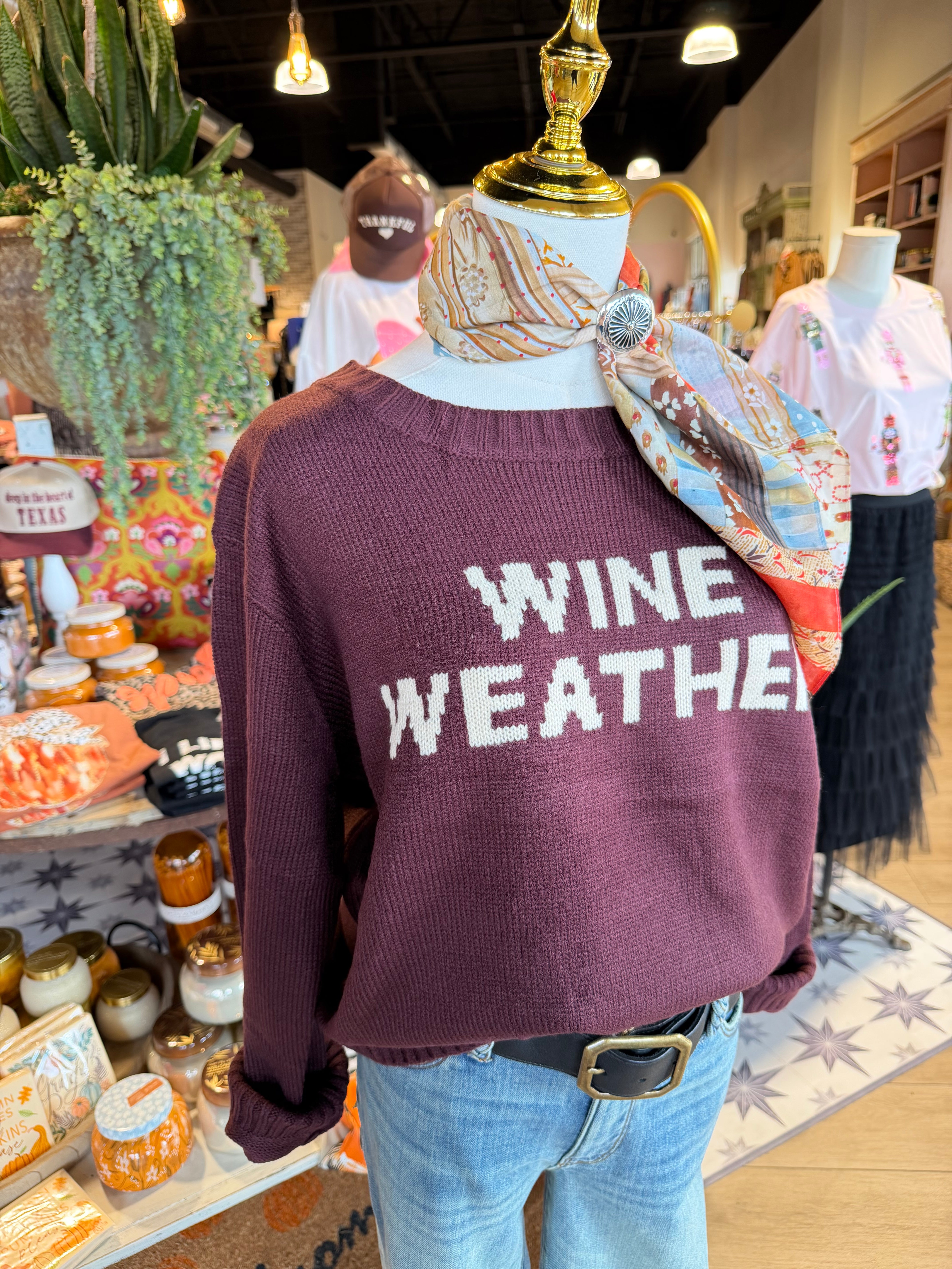 Wine Weather Sweater