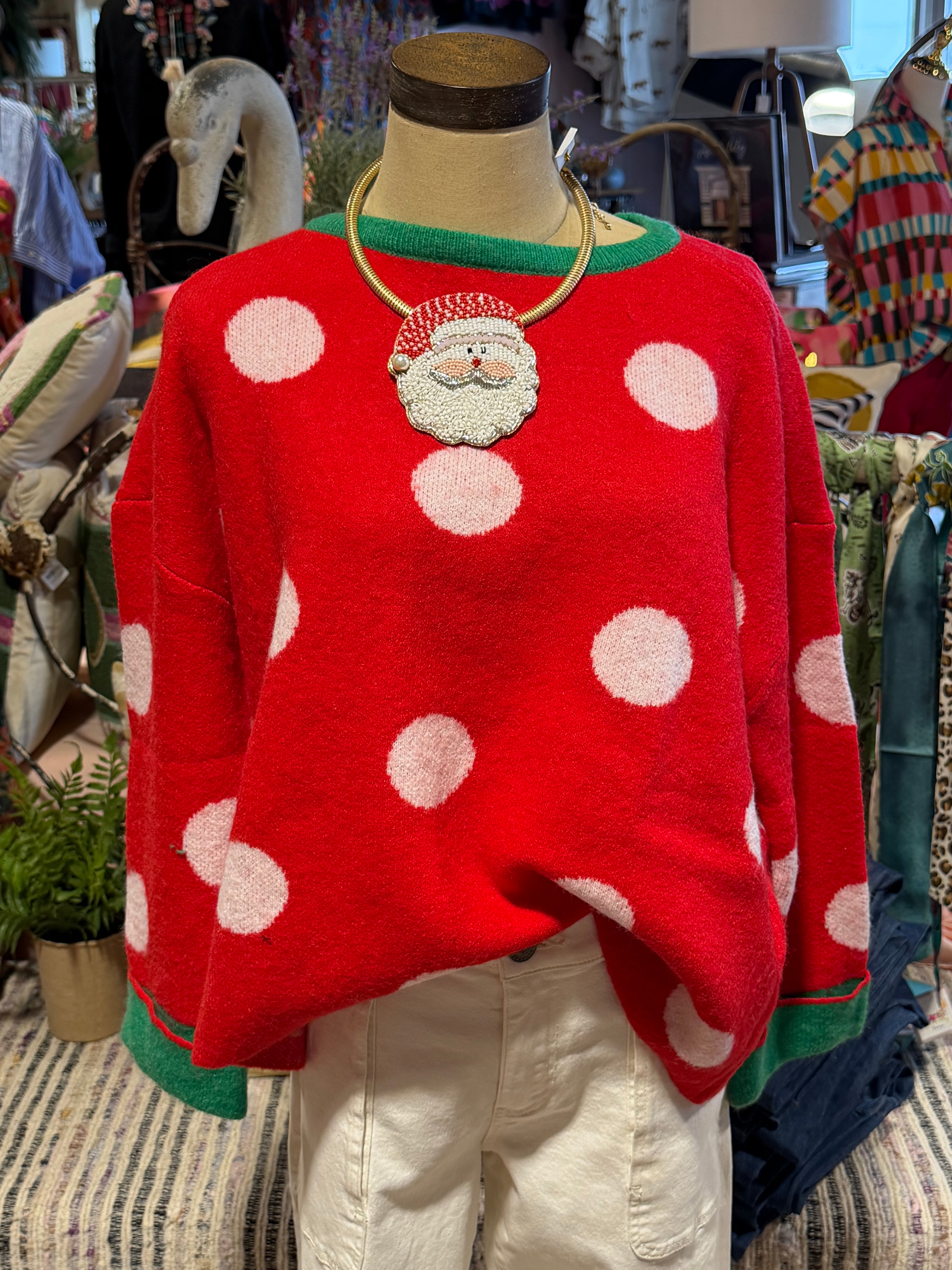 Effortless Polka Dot Sweater