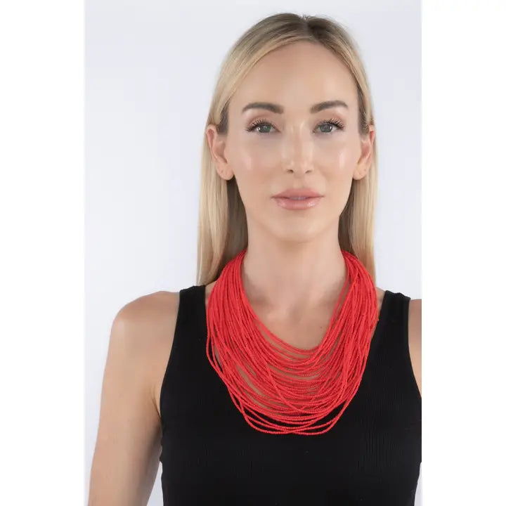 Seed Bead Necklace-Assorted