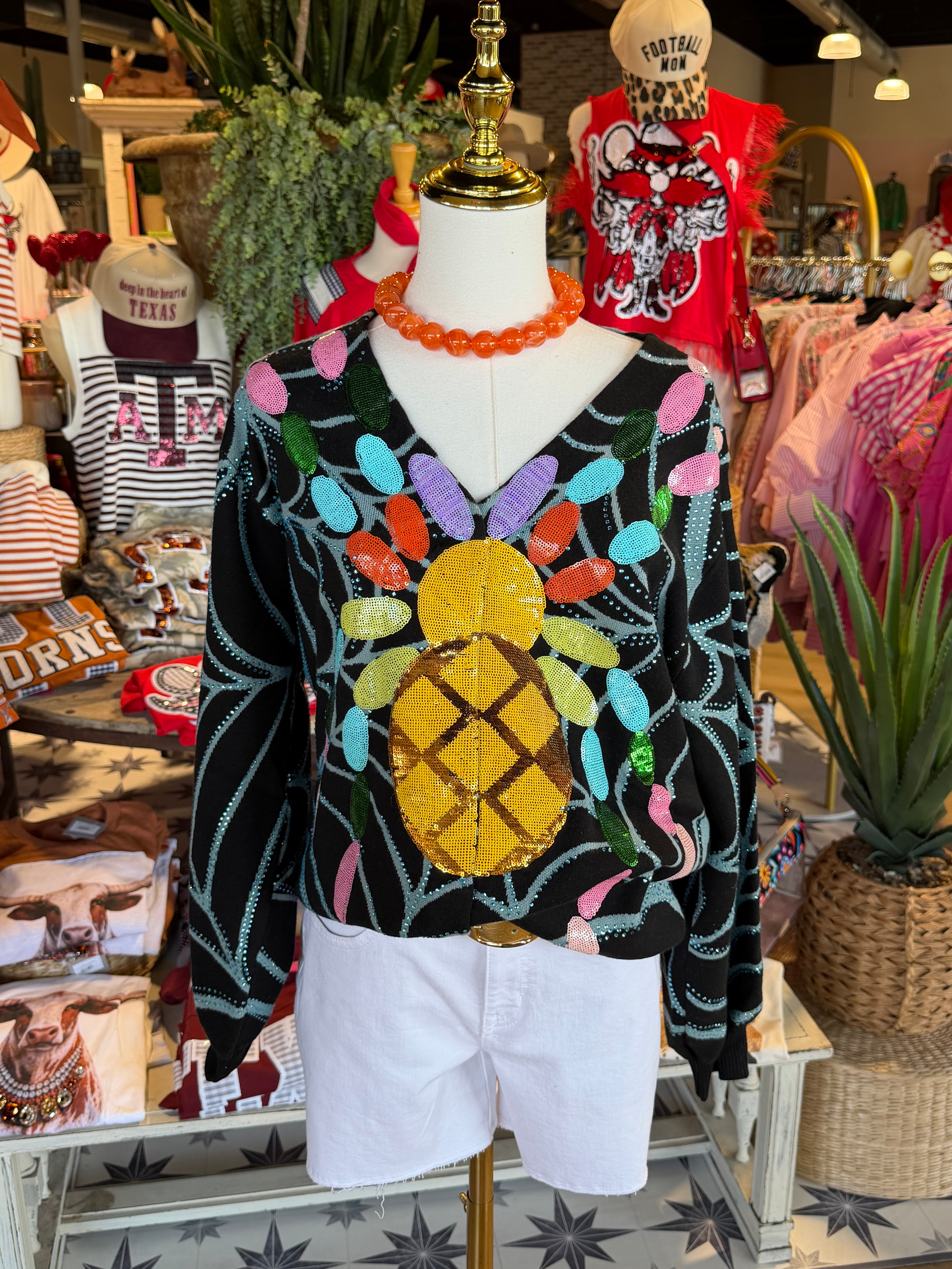 Black Multi Spider Cardigan