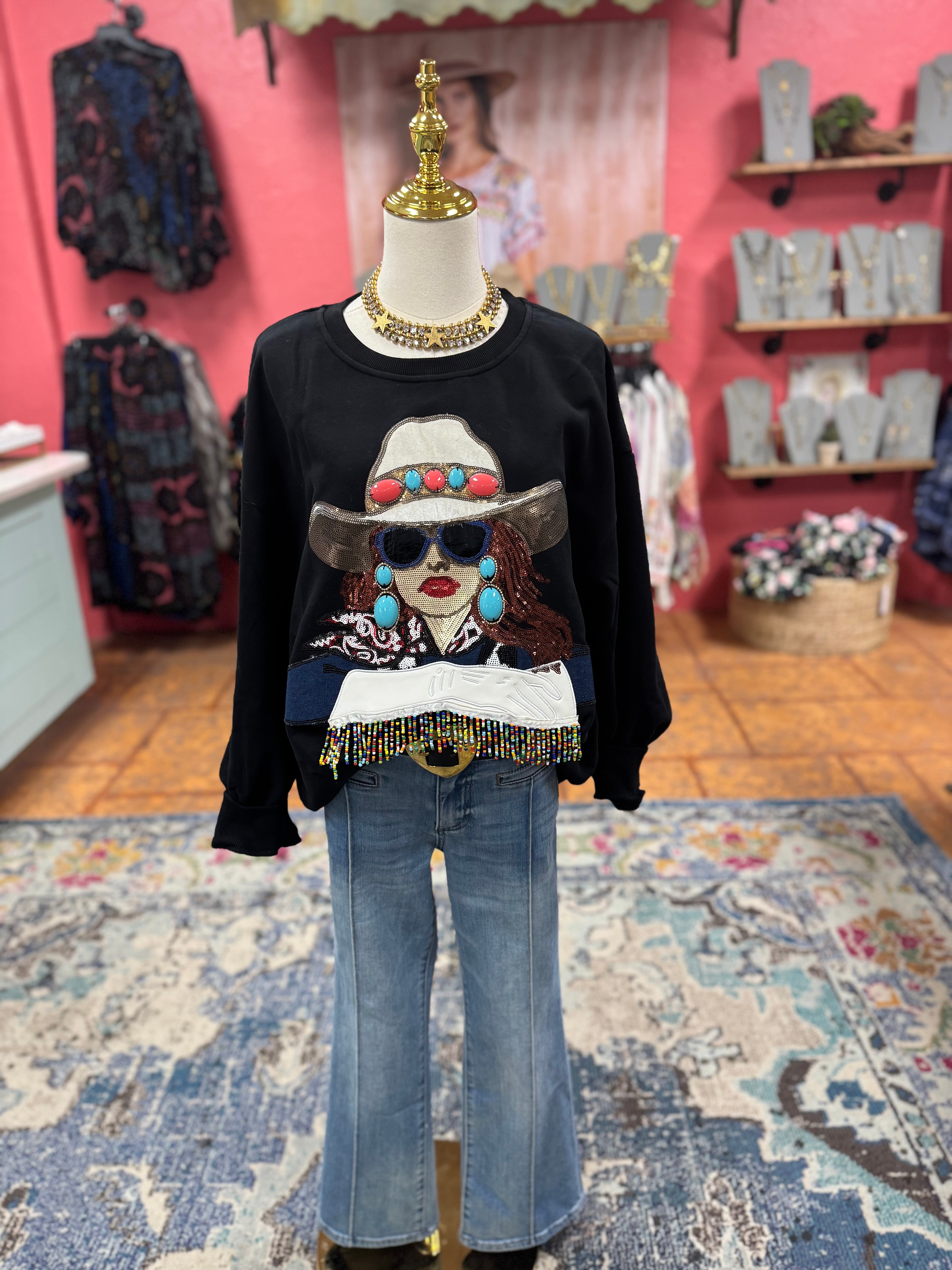 Cowgirl Edith Sweatshirt