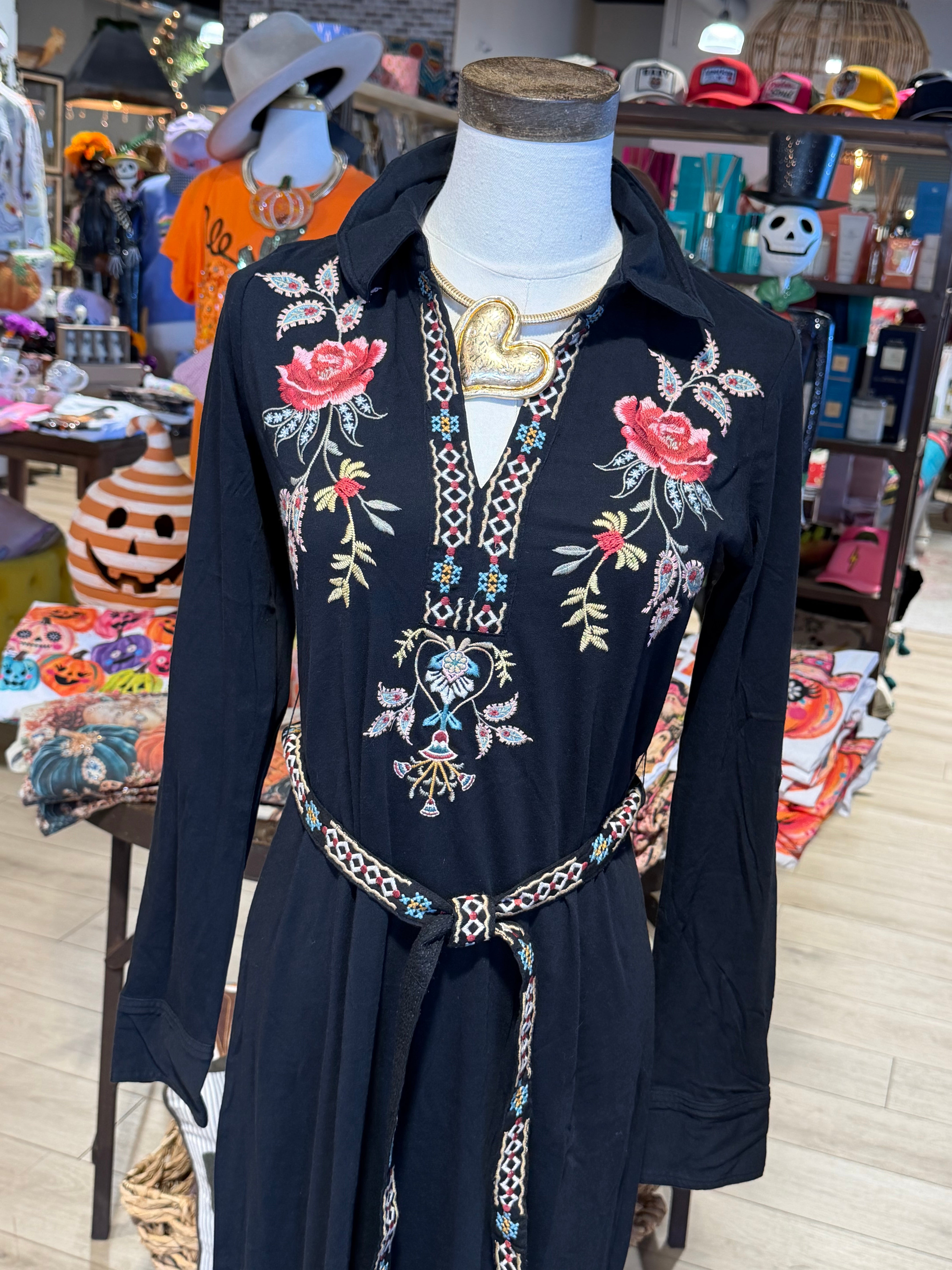 Anya Embroidered Dress