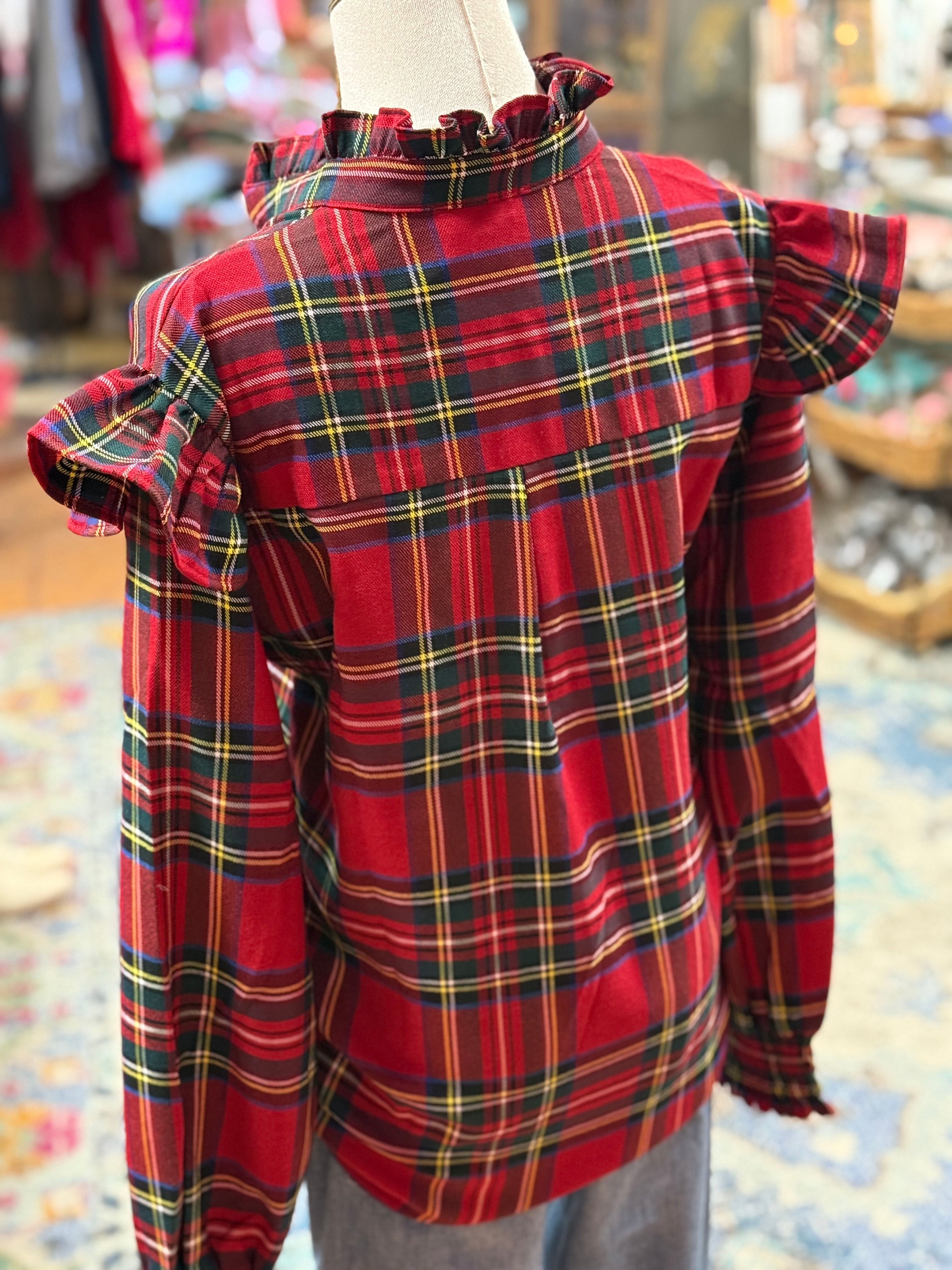 Edith Plaid Top