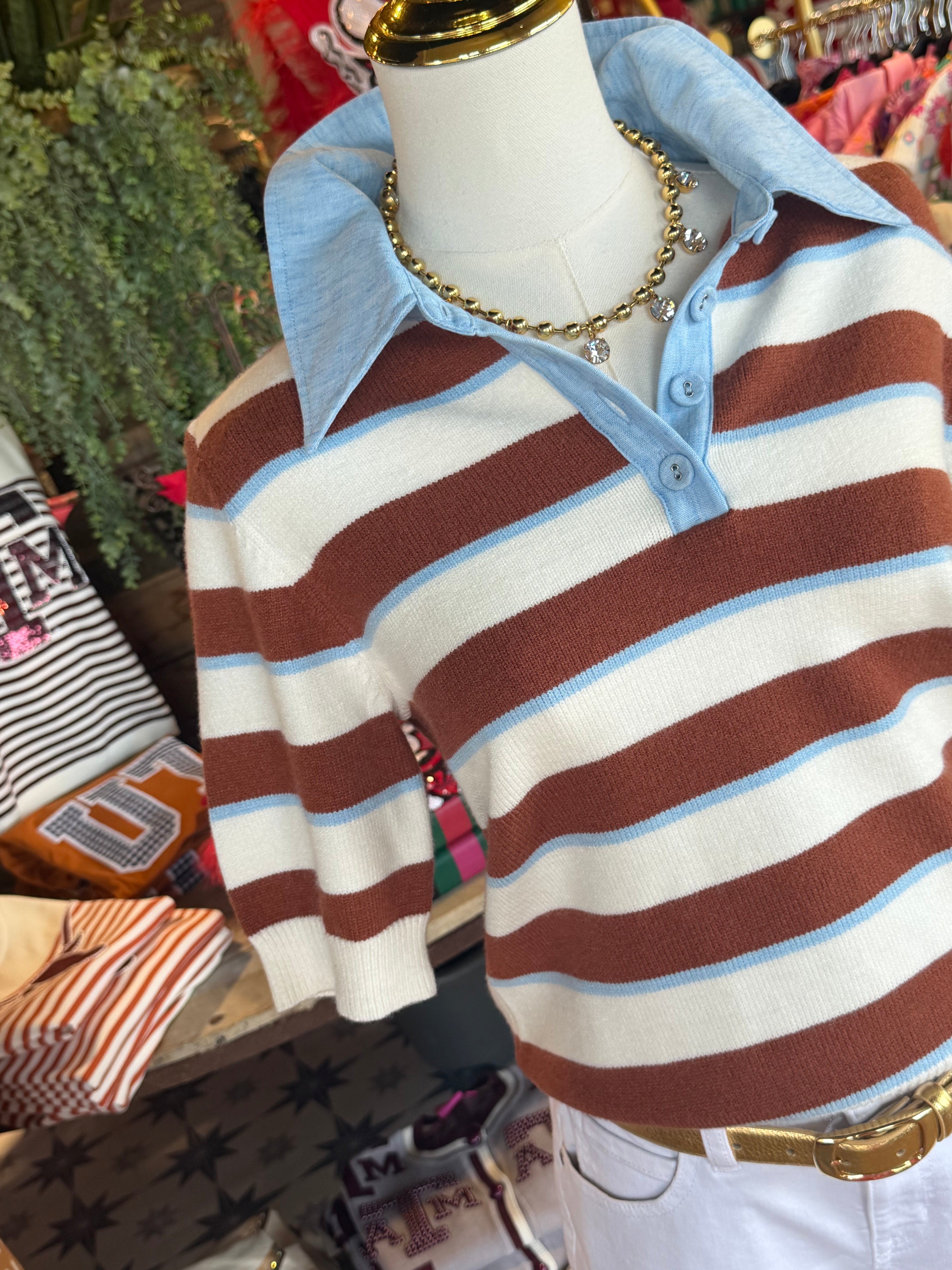 Stripe Knit Top