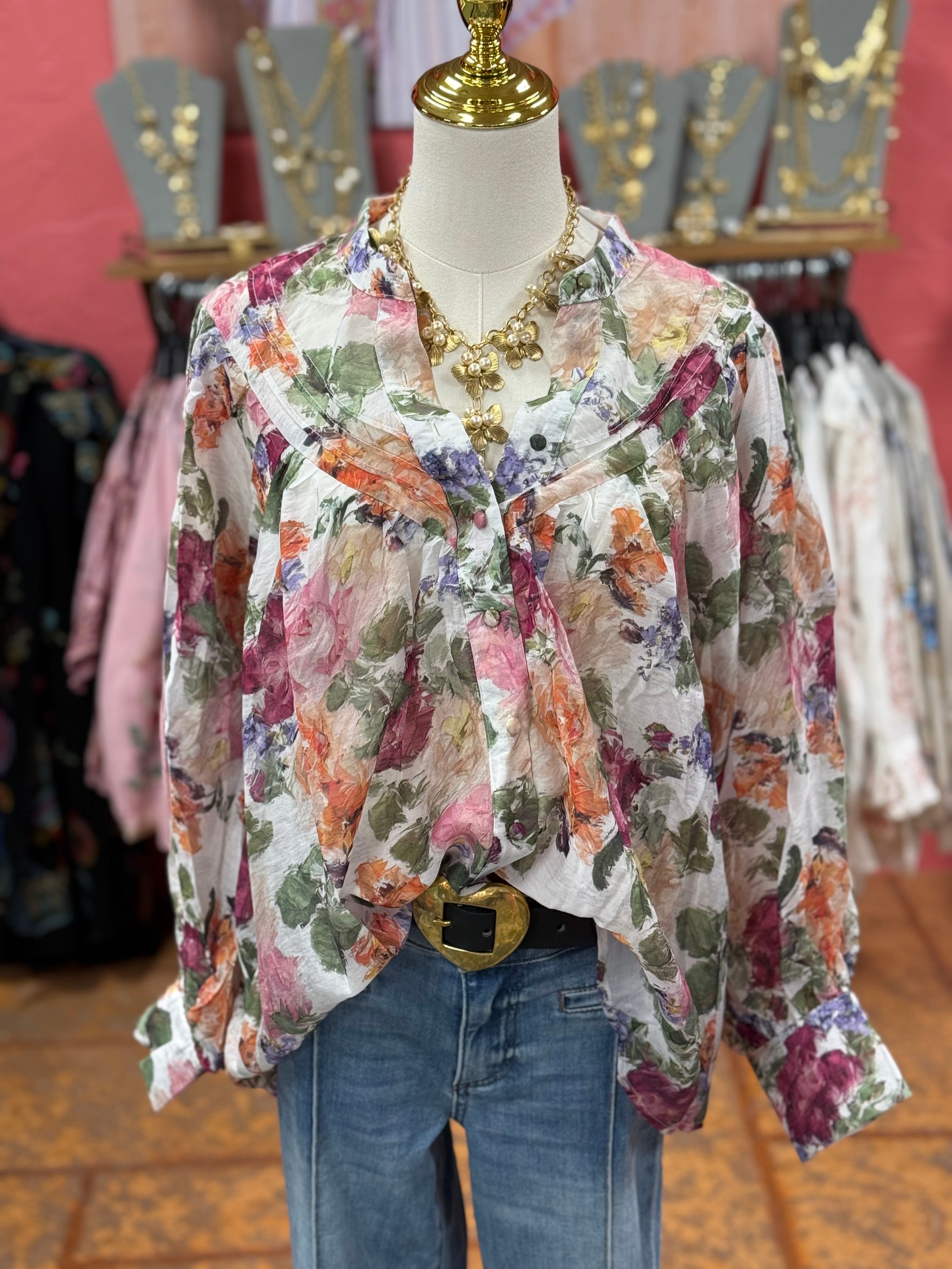 Vintage Rose Blouse